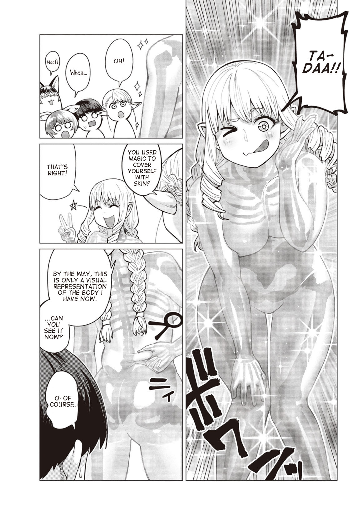 Elf-san wa Yaserarenai. Chapter 14 page 20 - Chapter 14: Appointment 14: Reminiscing Bones