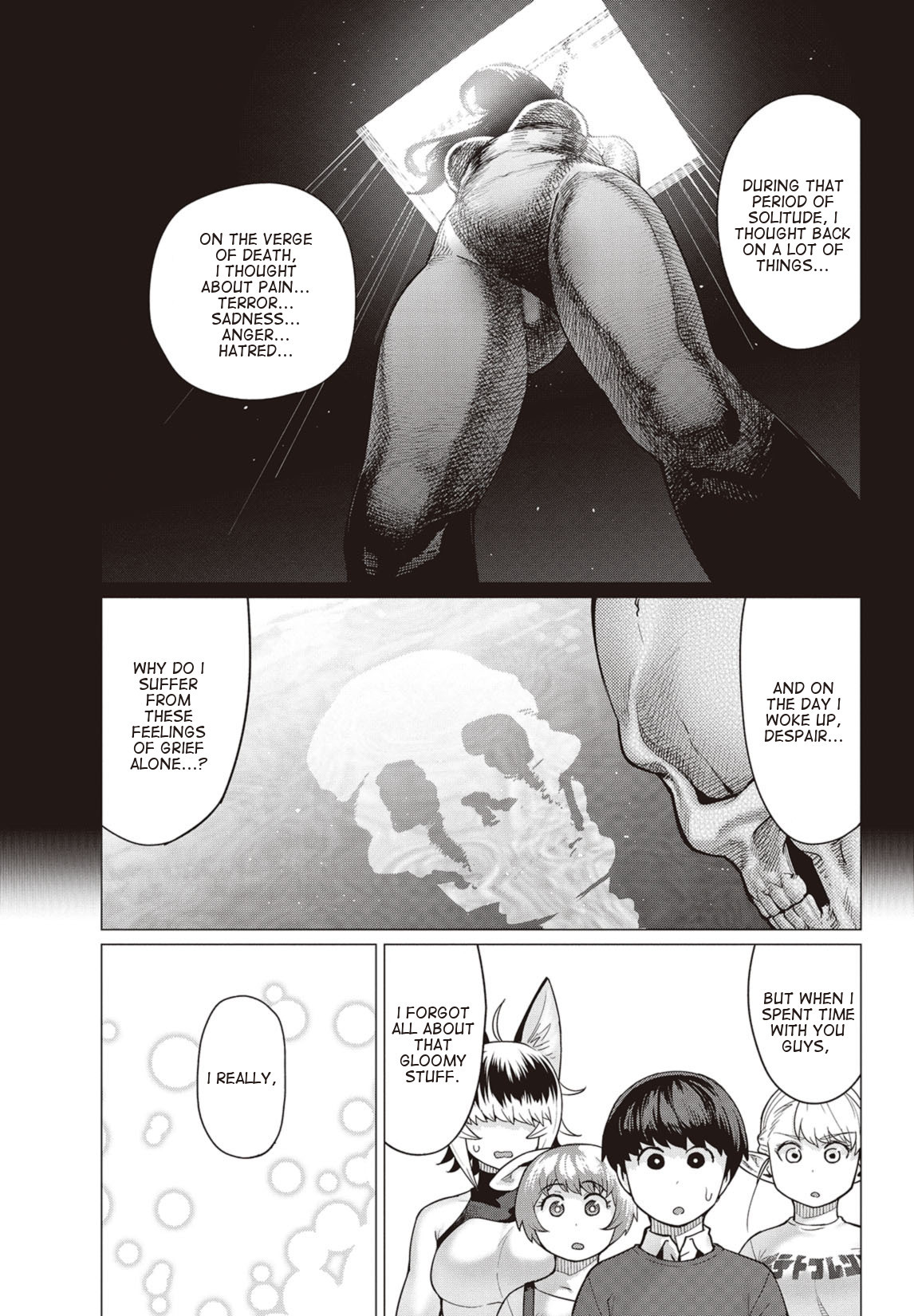 Elf-san wa Yaserarenai. Chapter 14 page 28 - Chapter 14: Appointment 14: Reminiscing Bones