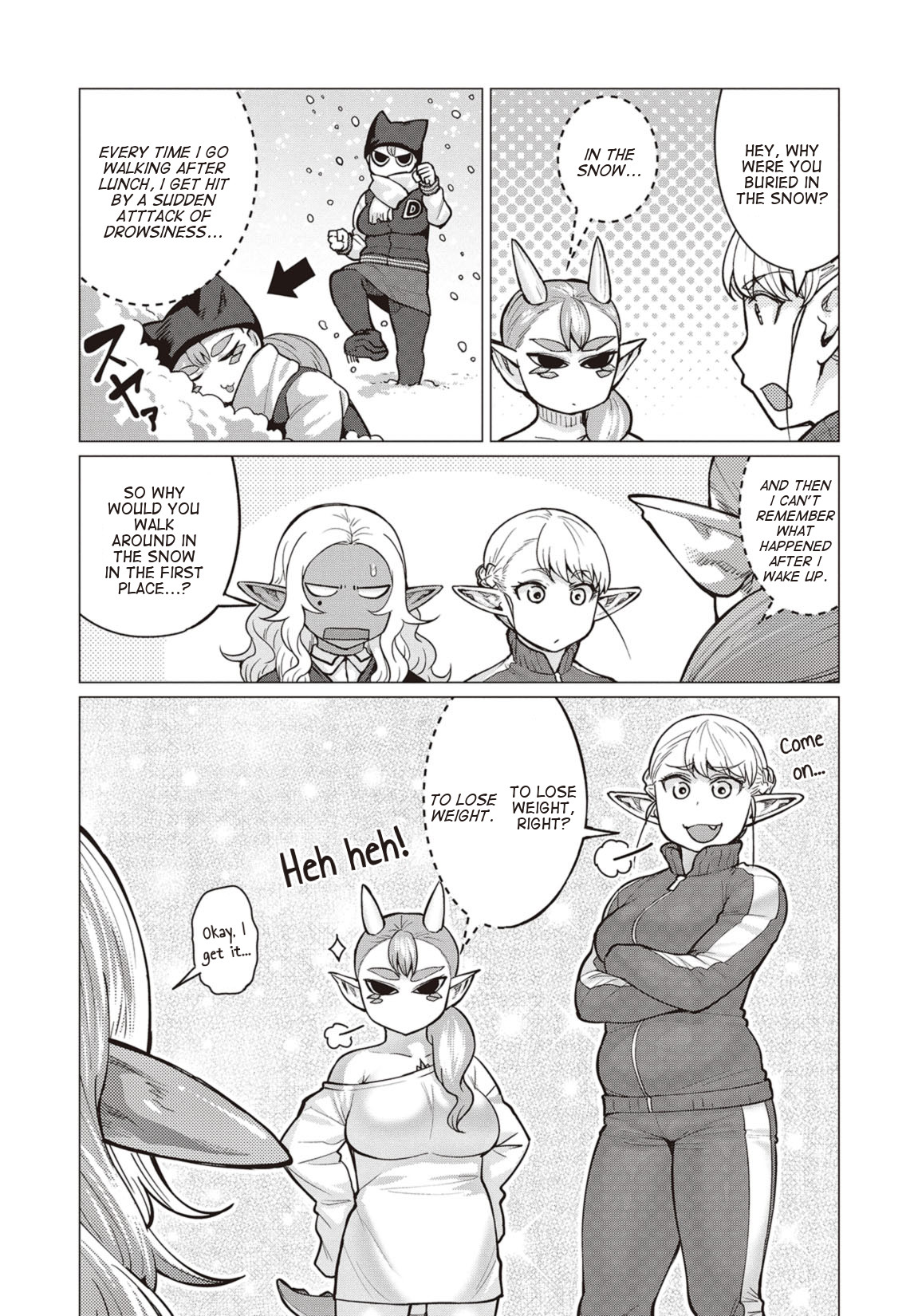Elf-san wa Yaserarenai. Chapter 15 page 12 - Chapter 15: Appointment 15: Snow Dragon (Part 1) (Uncensored)