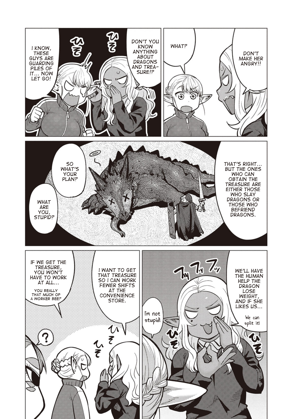 Elf-san wa Yaserarenai. Chapter 15 page 14 - Chapter 15: Appointment 15: Snow Dragon (Part 1) (Uncensored)