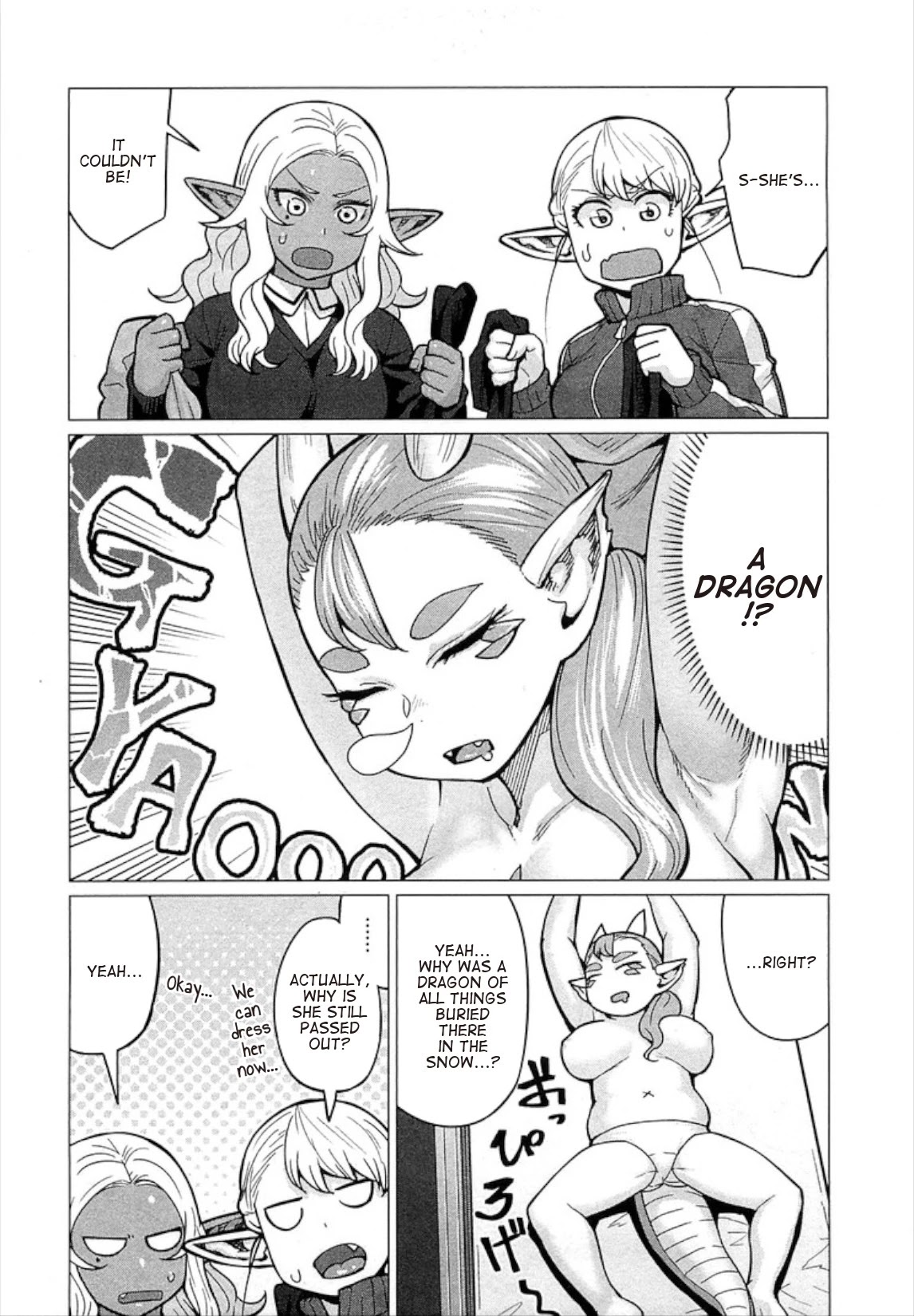 Elf-san wa Yaserarenai. Chapter 15 page 9 - Chapter 15: Appointment 15: Snow Dragon (Part 1) (Uncensored)
