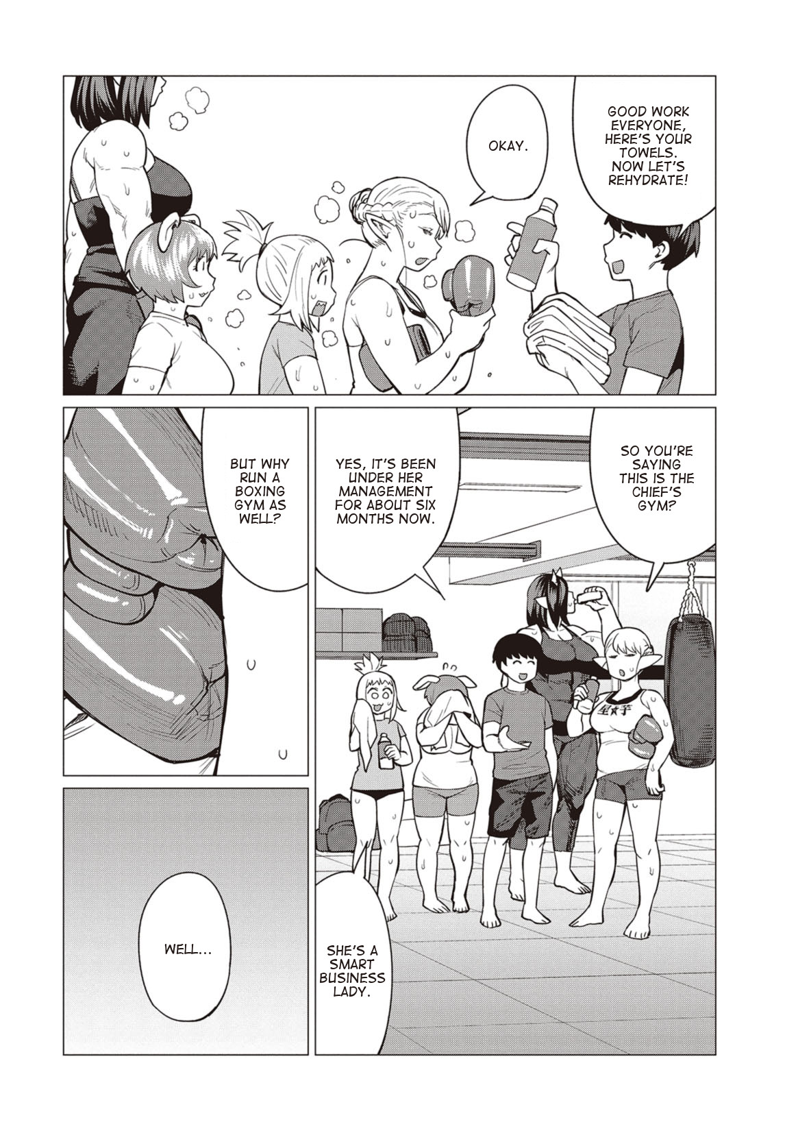 Elf-san wa Yaserarenai. Chapter 17 page 3 - Chapter 17: Appointment 17: Clash of the Titans