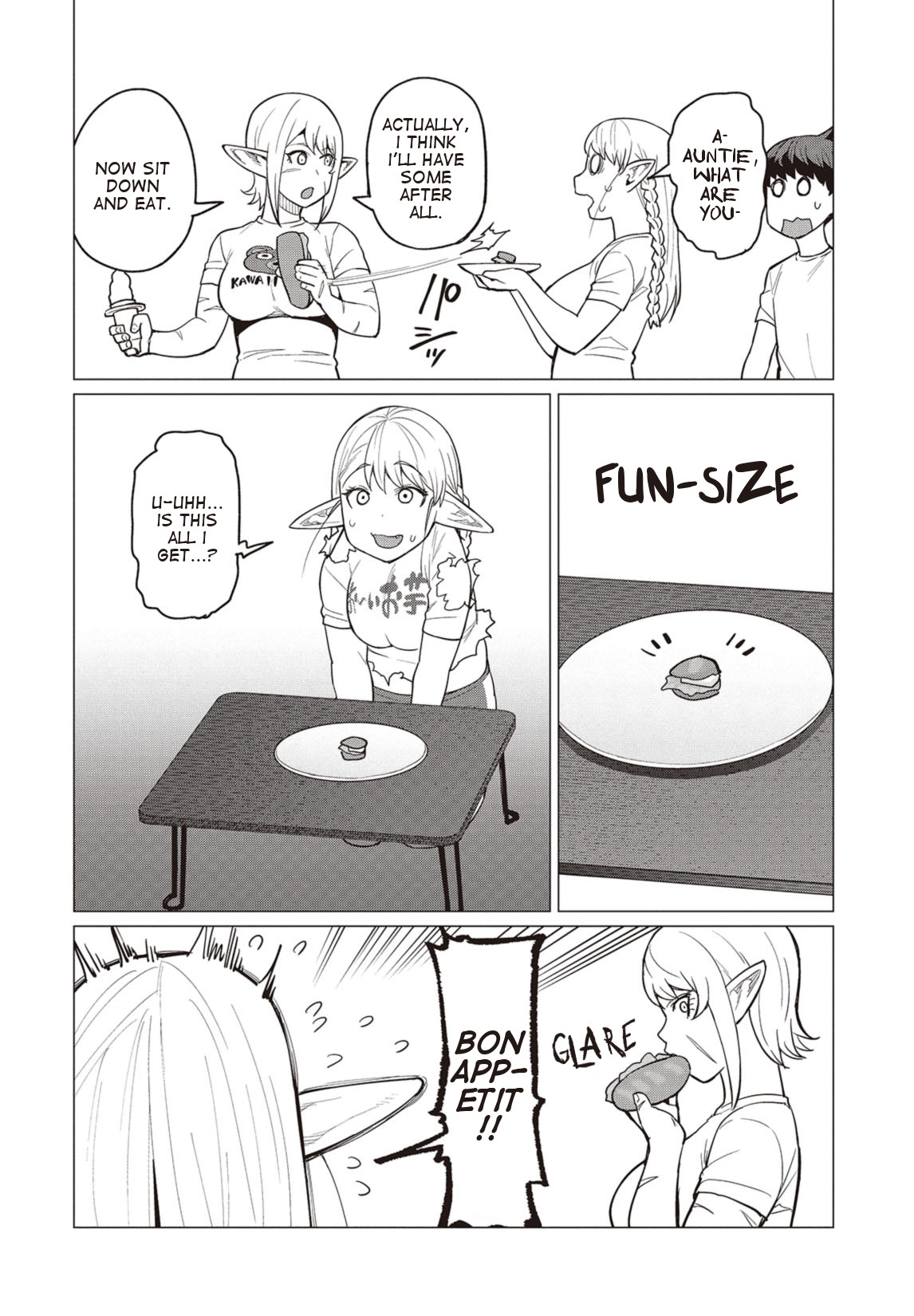 Elf-san wa Yaserarenai. Chapter 19 page 17 - Chapter 19: Appointment 19: Gluttonous Dream (Part 2) (Uncensored)