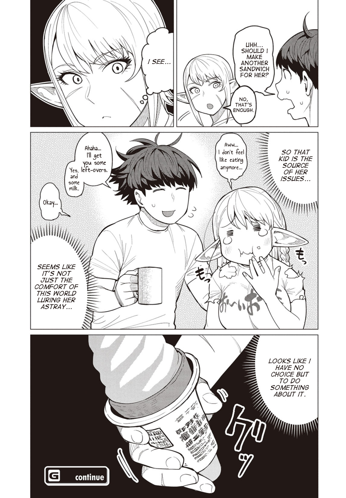Elf-san wa Yaserarenai. Chapter 19 page 18 - Chapter 19: Appointment 19: Gluttonous Dream (Part 2) (Uncensored)