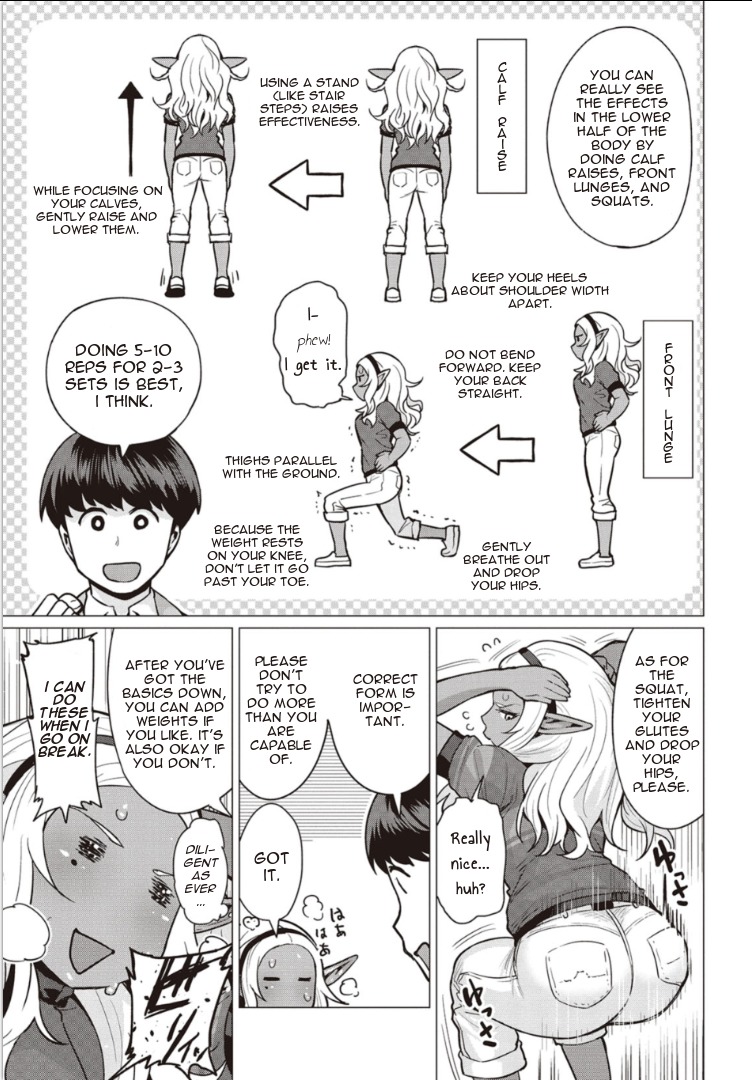 Elf-san wa Yaserarenai. Chapter 2 page 19 - Chapter 2: Appointment 2: Dark Elf