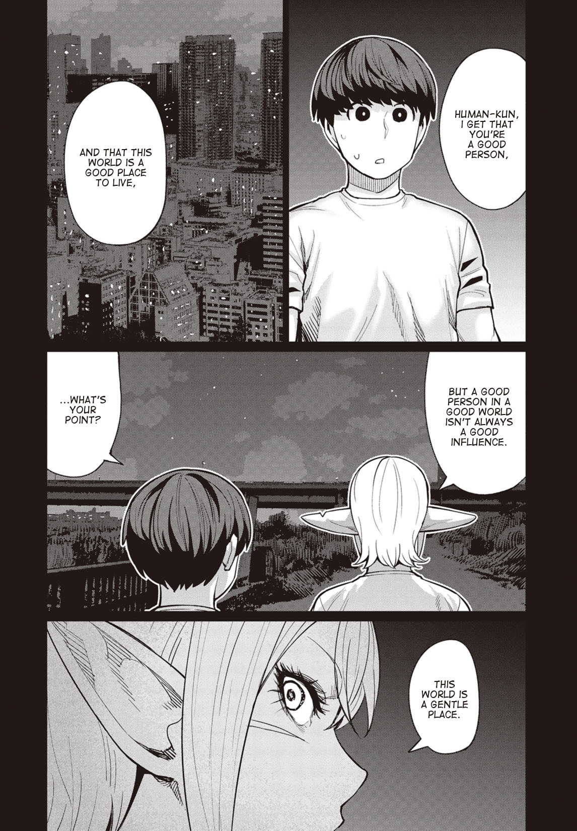 Elf-san wa Yaserarenai. Chapter 20 page 7 - Chapter 20: Appointment 20: Muscle Armor (Uncensored)