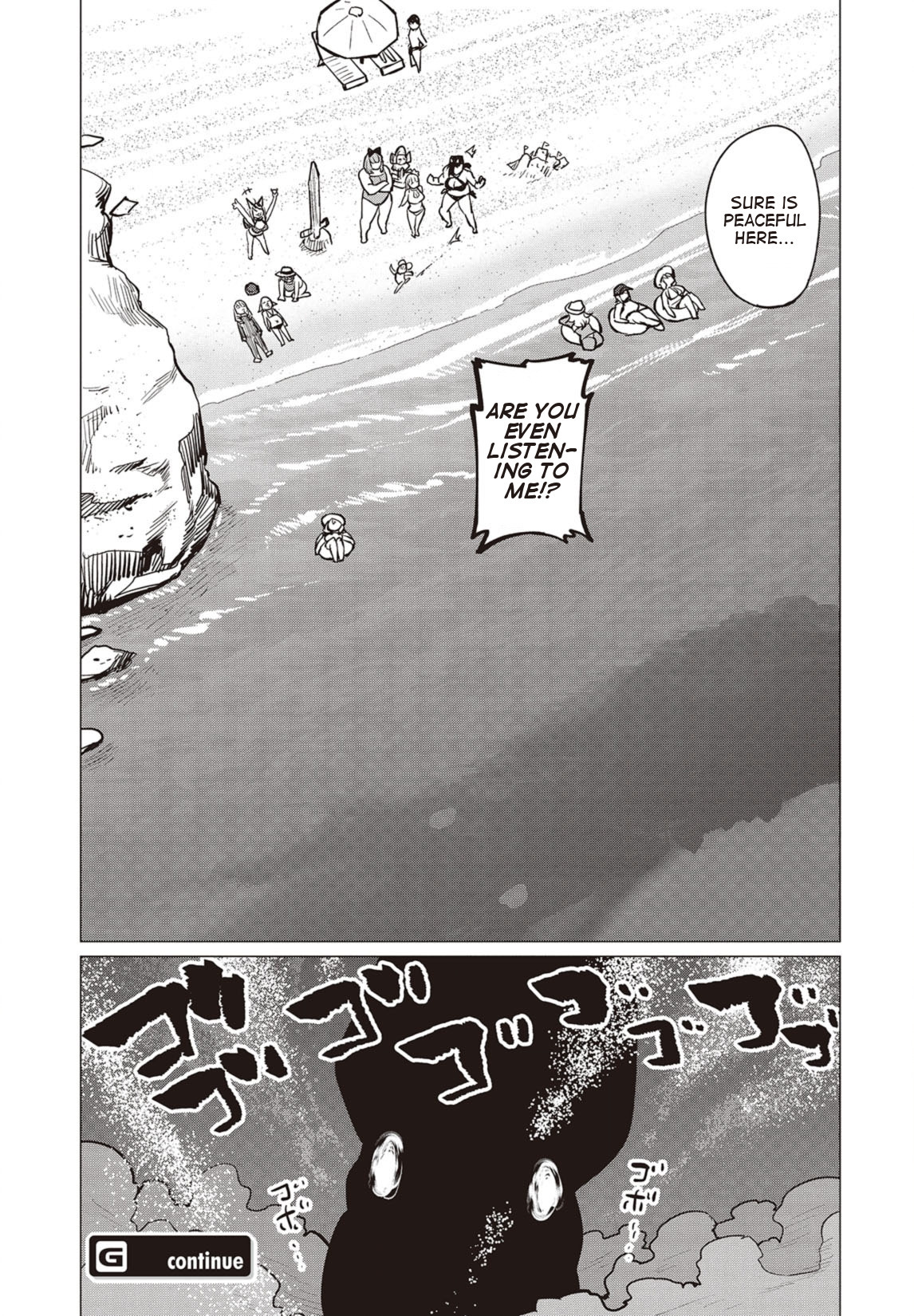 Elf-san wa Yaserarenai. Chapter 21 page 17 - Chapter 21: Appointment 21: Bulging Flesh Island (Part 1)