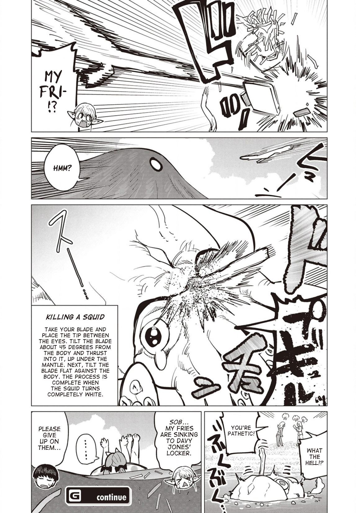 Elf-san wa Yaserarenai. Chapter 22 page 26 - Chapter 22: Appointment 22: Bulging Flesh Island (Part 2)