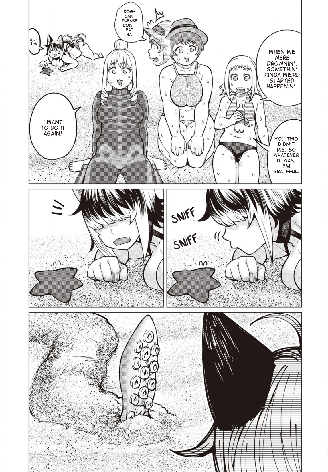 Elf-san wa Yaserarenai. Chapter 22 page 8 - Chapter 22: Appointment 22: Bulging Flesh Island (Part 2)