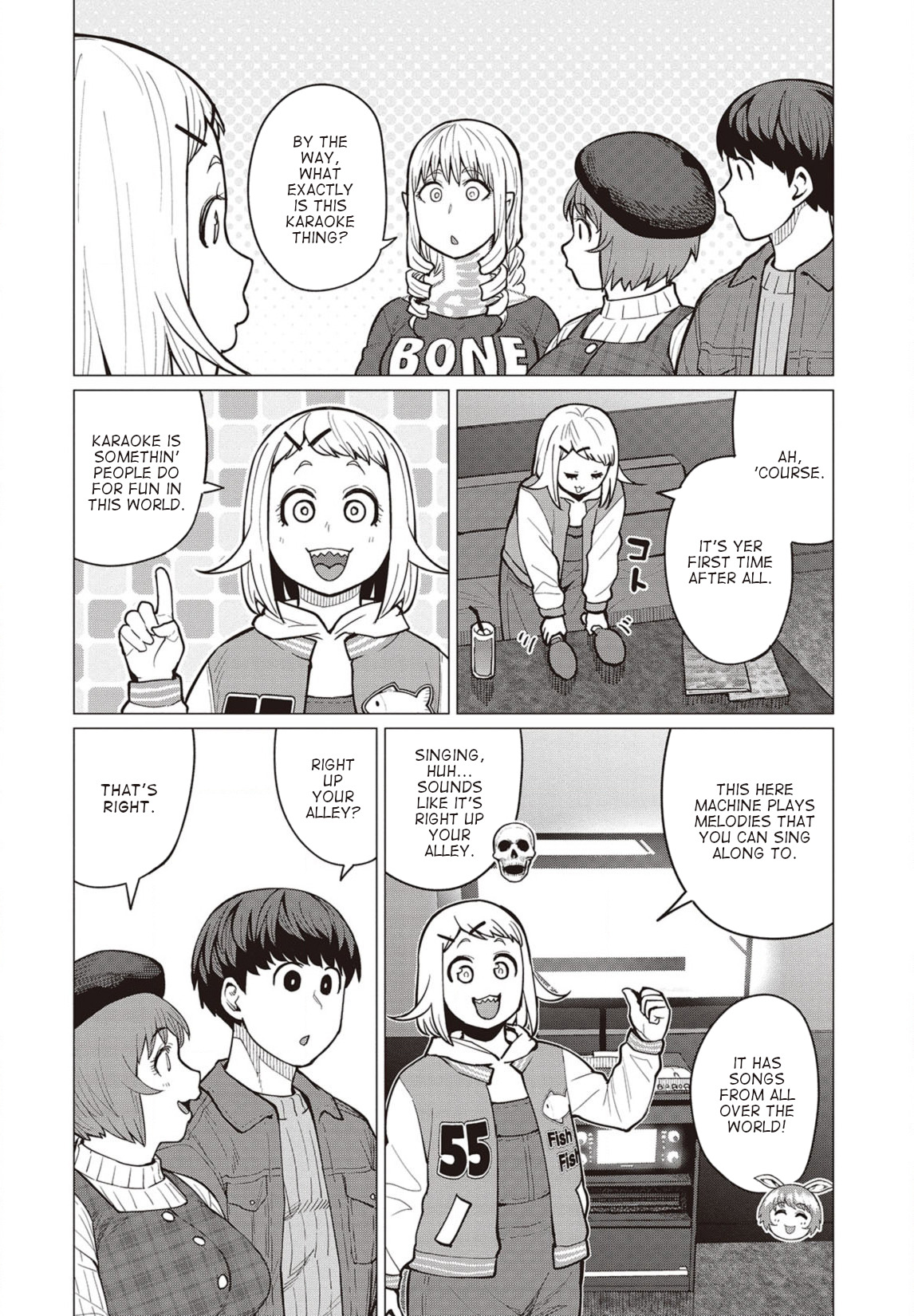 Elf-san wa Yaserarenai. Chapter 25 page 5 - Chapter 25: Appointment 25: Dangerous Sound Waves (Part 1)
