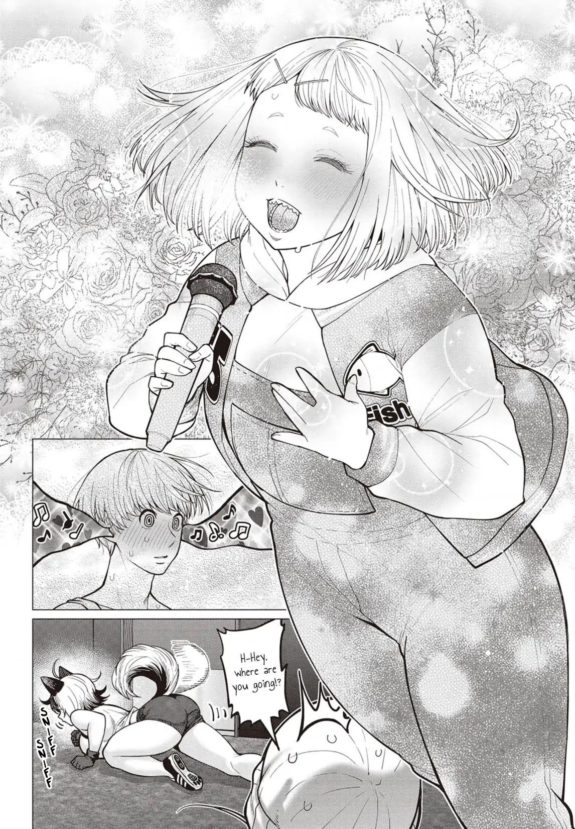 Elf-san wa Yaserarenai. Chapter 26 page 13 - Chapter 26: Appointment 26: Dangerous Sound Waves (Part 2)
