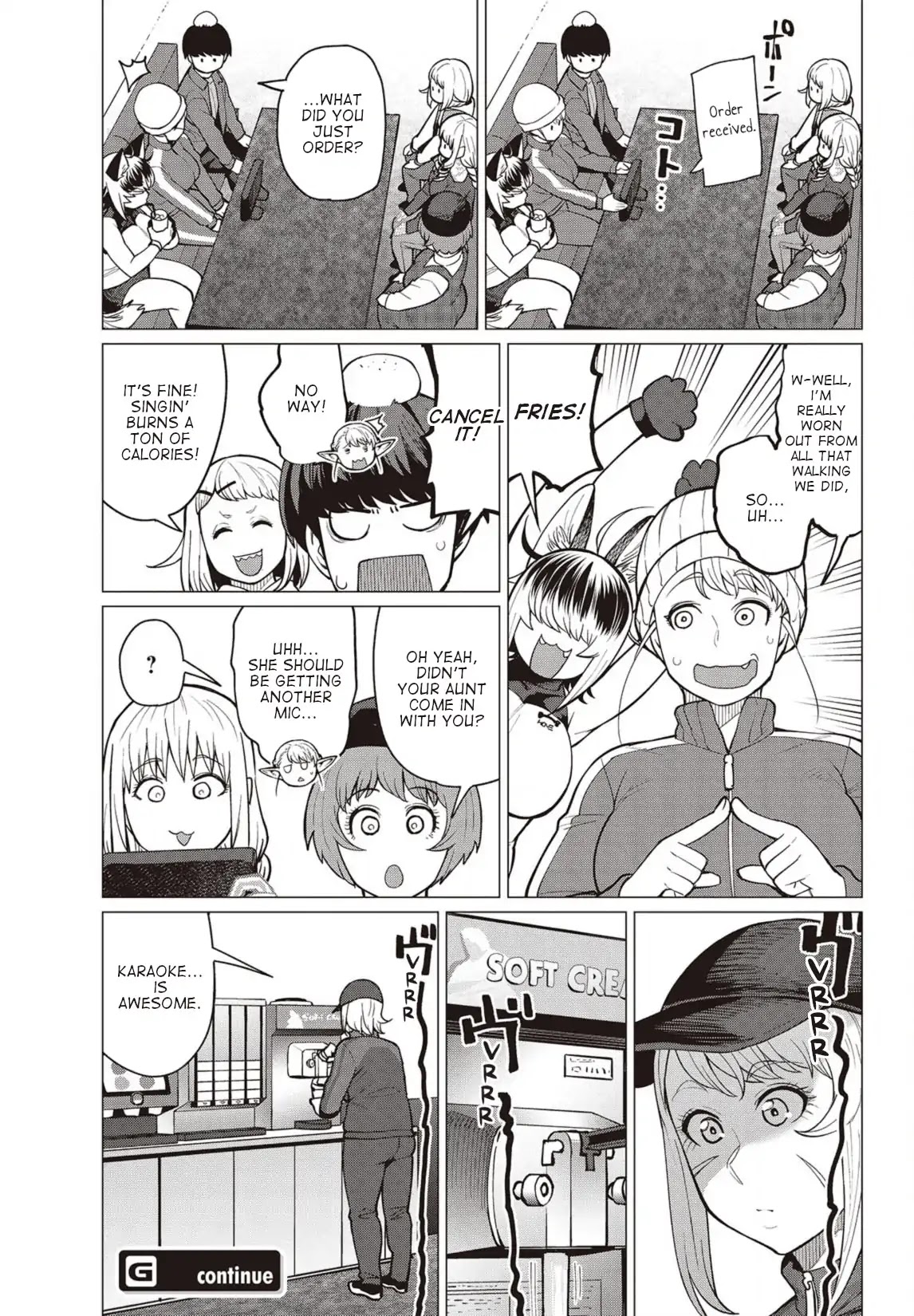 Elf-san wa Yaserarenai. Chapter 26 page 20 - Chapter 26: Appointment 26: Dangerous Sound Waves (Part 2)