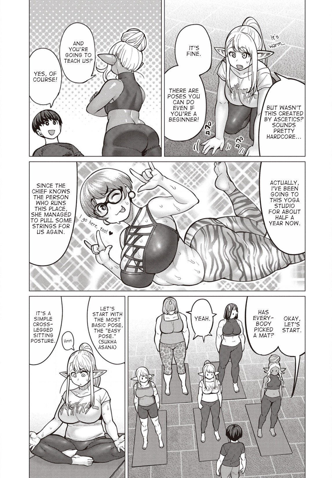 Elf-san wa Yaserarenai. Chapter 29 page 10 - Chapter 29: Appointment 29: Hot Poses