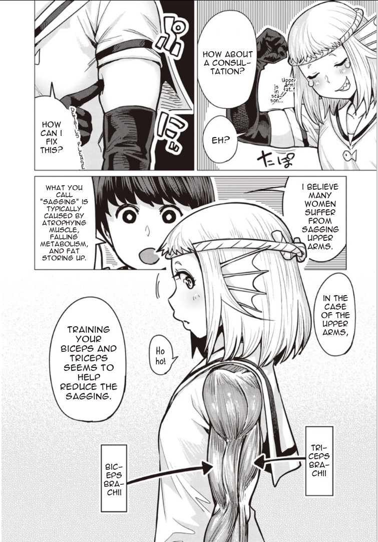Elf-san wa Yaserarenai. Chapter 3 page 10 - Chapter 3: Appointment 3: Green Scales