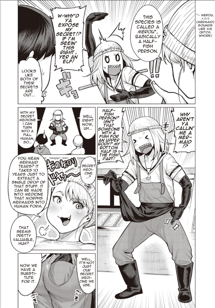 Elf-san wa Yaserarenai. Chapter 3 page 7 - Chapter 3: Appointment 3: Green Scales