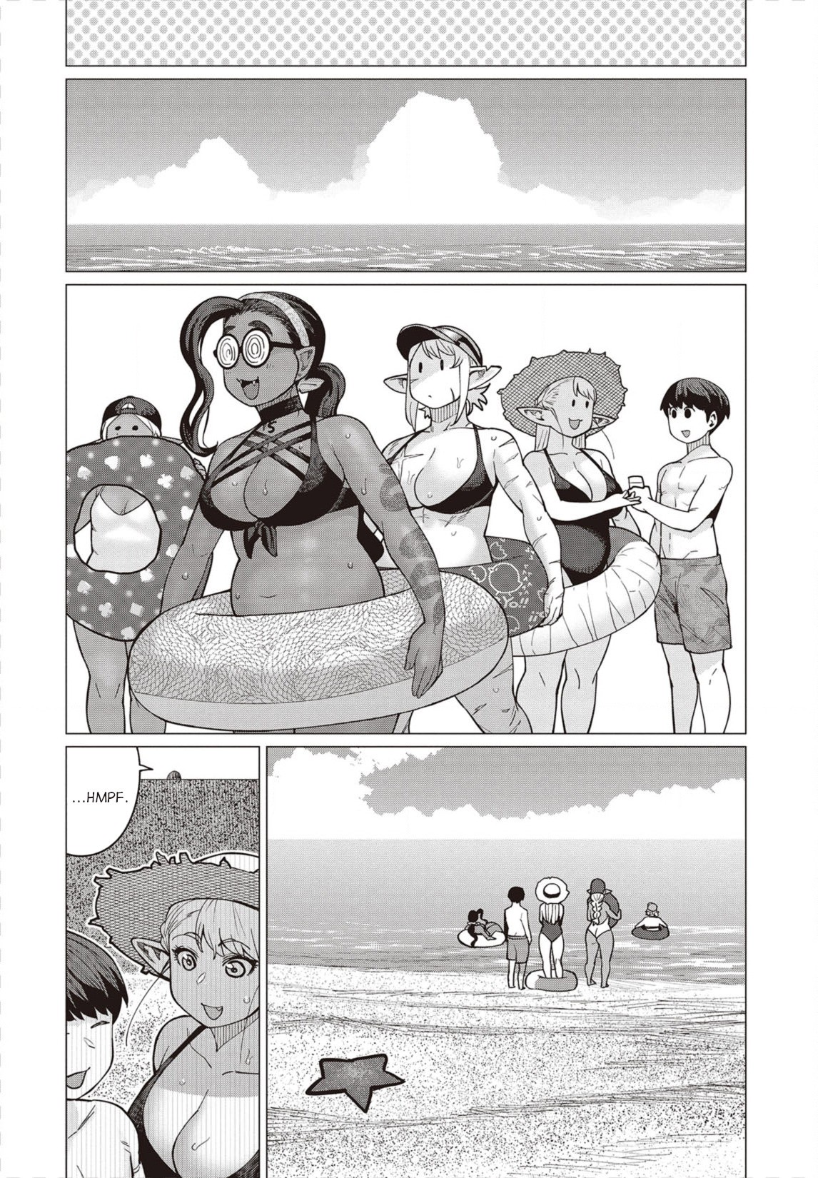 Elf-san wa Yaserarenai. Chapter 31 page 9 - Chapter 31: Appointment 31: Potato-free Beach (Part I)