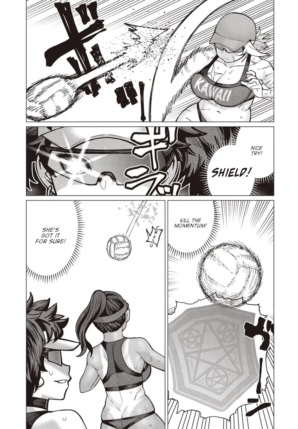 Elf-san wa Yaserarenai. Chapter 32 page 14 - Chapter 32: Appointment 32: Potato-Free Beach (Part II)