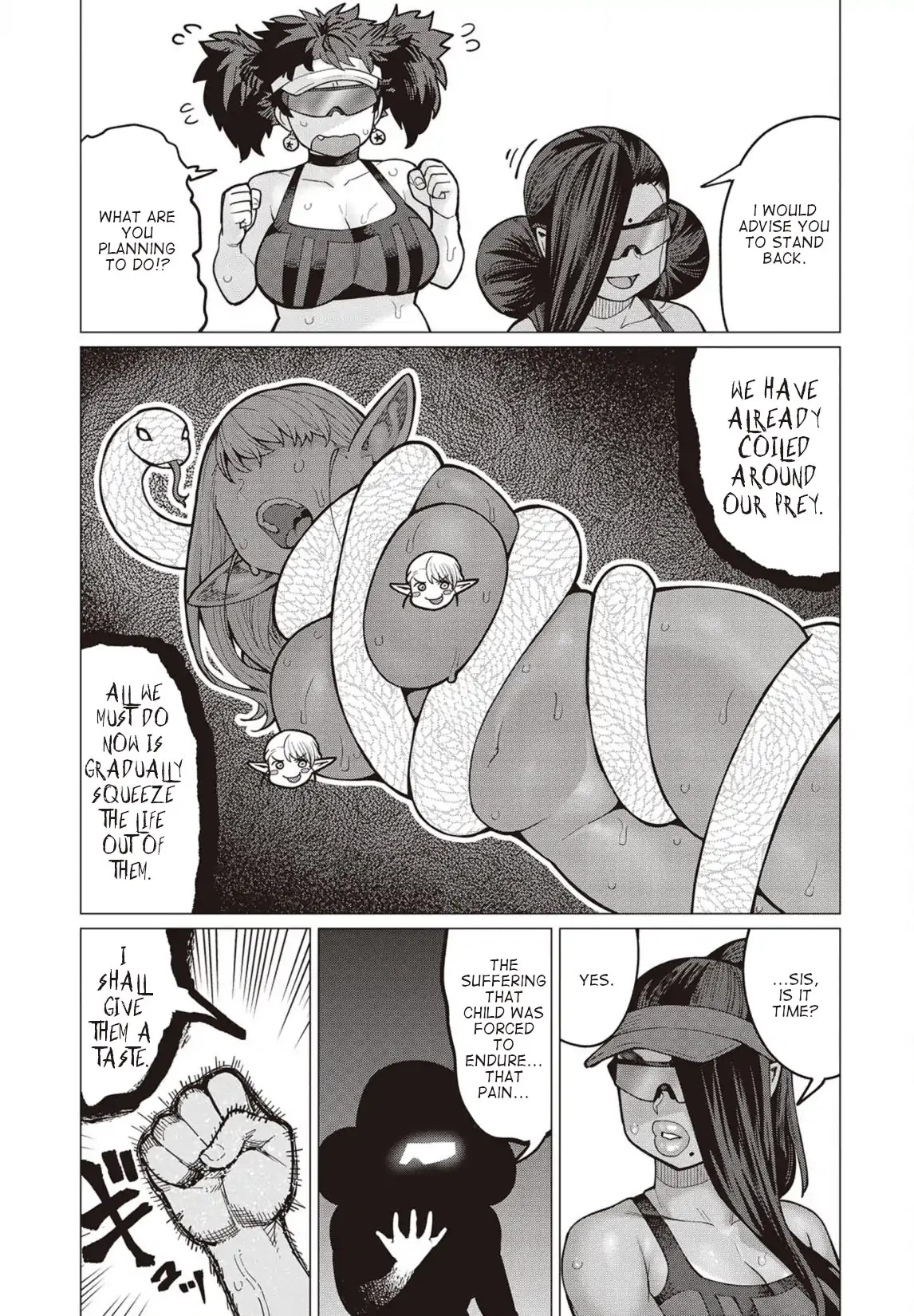 Elf-san wa Yaserarenai. Chapter 32 page 20 - Chapter 32: Appointment 32: Potato-Free Beach (Part II)
