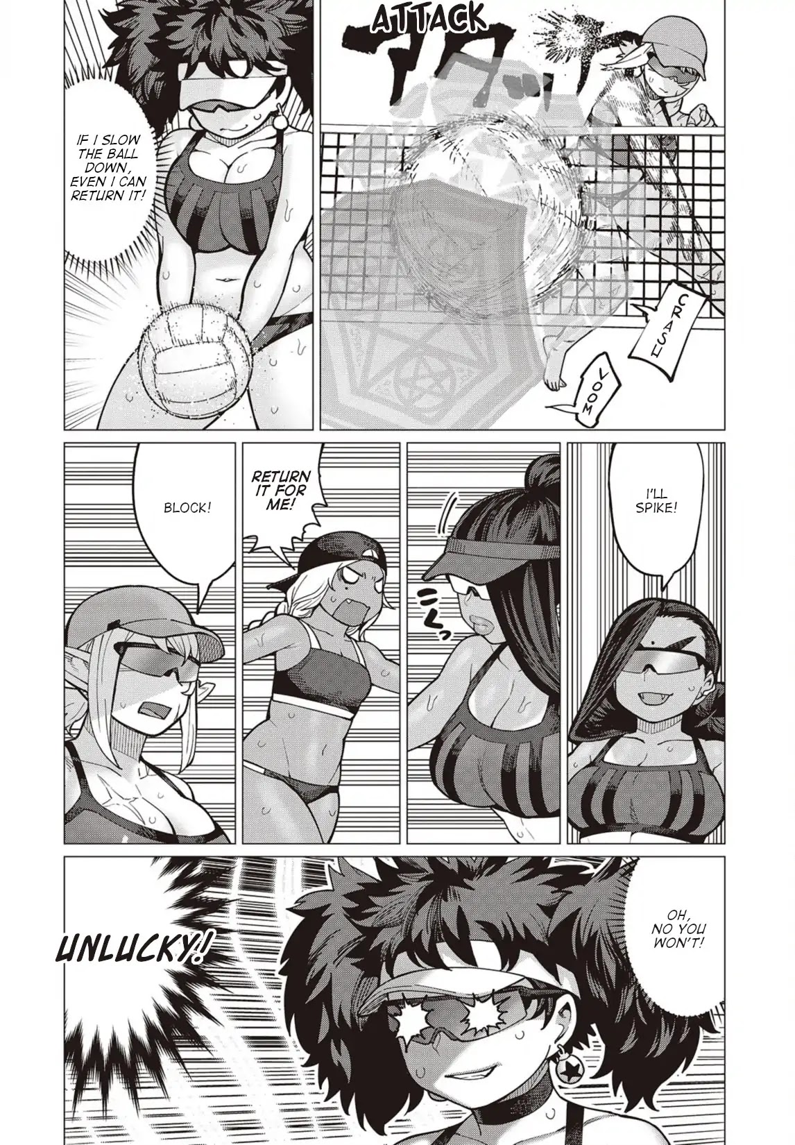 Elf-san wa Yaserarenai. Chapter 32 page 7 - Chapter 32: Appointment 32: Potato-Free Beach (Part II)
