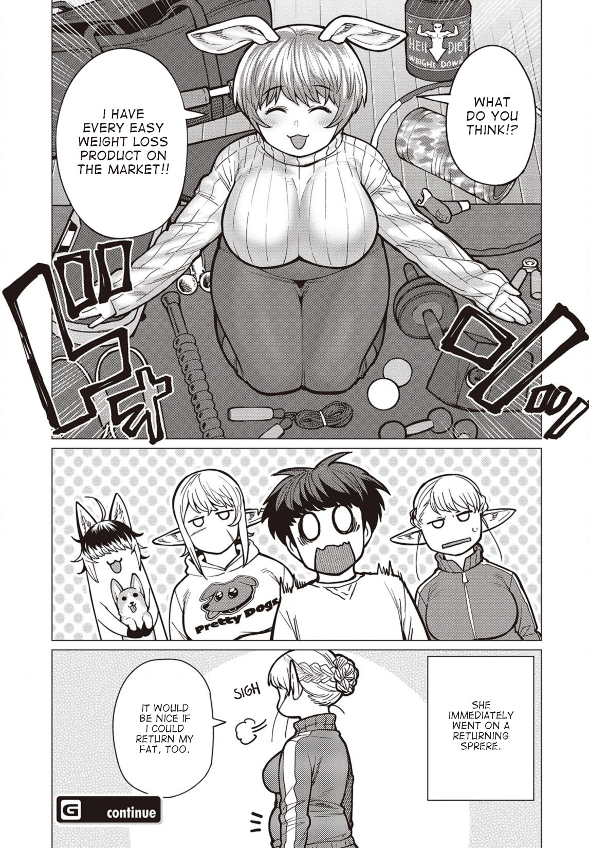 Elf-san wa Yaserarenai. Chapter 34 page 22 - Chapter 34: Appointment 34: Personalized Diet?