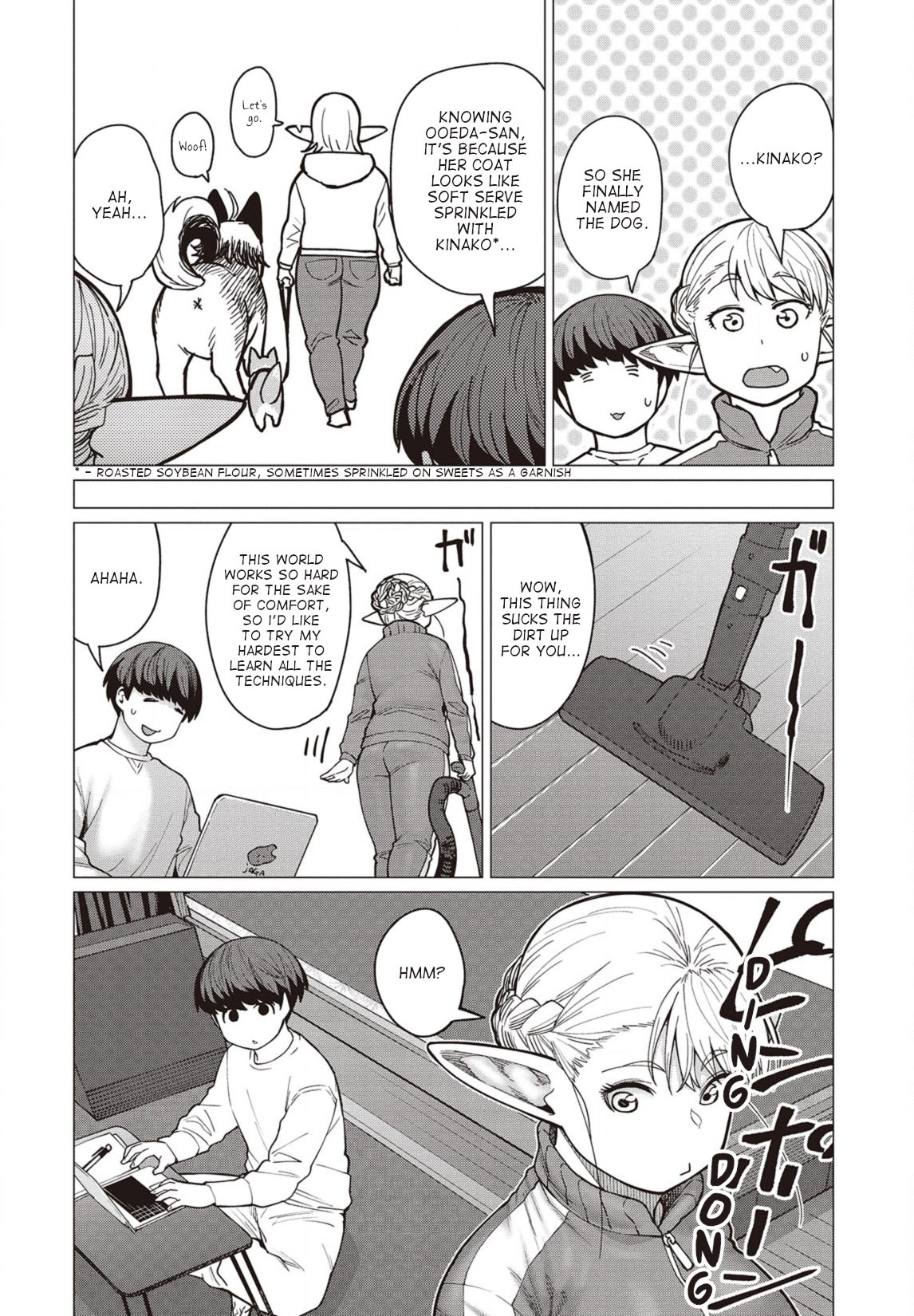Elf-san wa Yaserarenai. Chapter 34 page 3 - Chapter 34: Appointment 34: Personalized Diet?