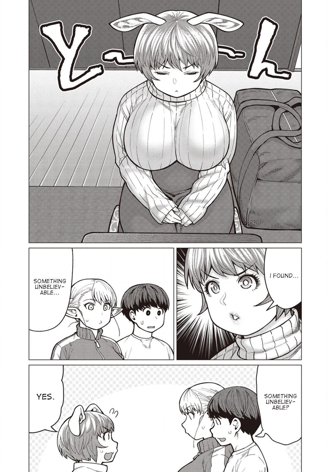 Elf-san wa Yaserarenai. Chapter 34 page 4 - Chapter 34: Appointment 34: Personalized Diet?