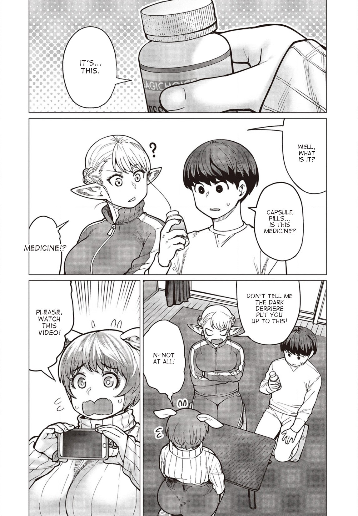 Elf-san wa Yaserarenai. Chapter 34 page 5 - Chapter 34: Appointment 34: Personalized Diet?
