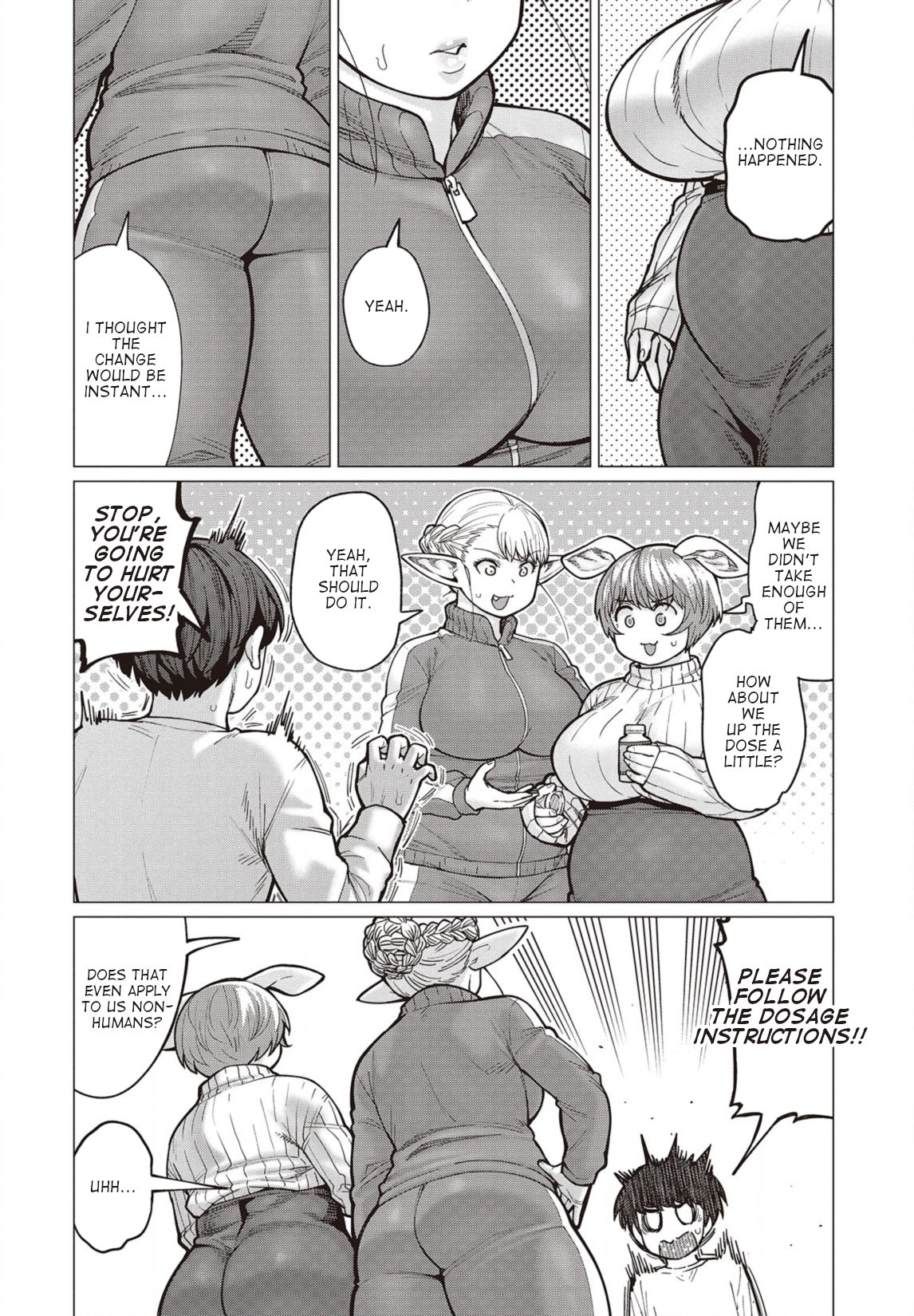 Elf-san wa Yaserarenai. Chapter 34 page 9 - Chapter 34: Appointment 34: Personalized Diet?