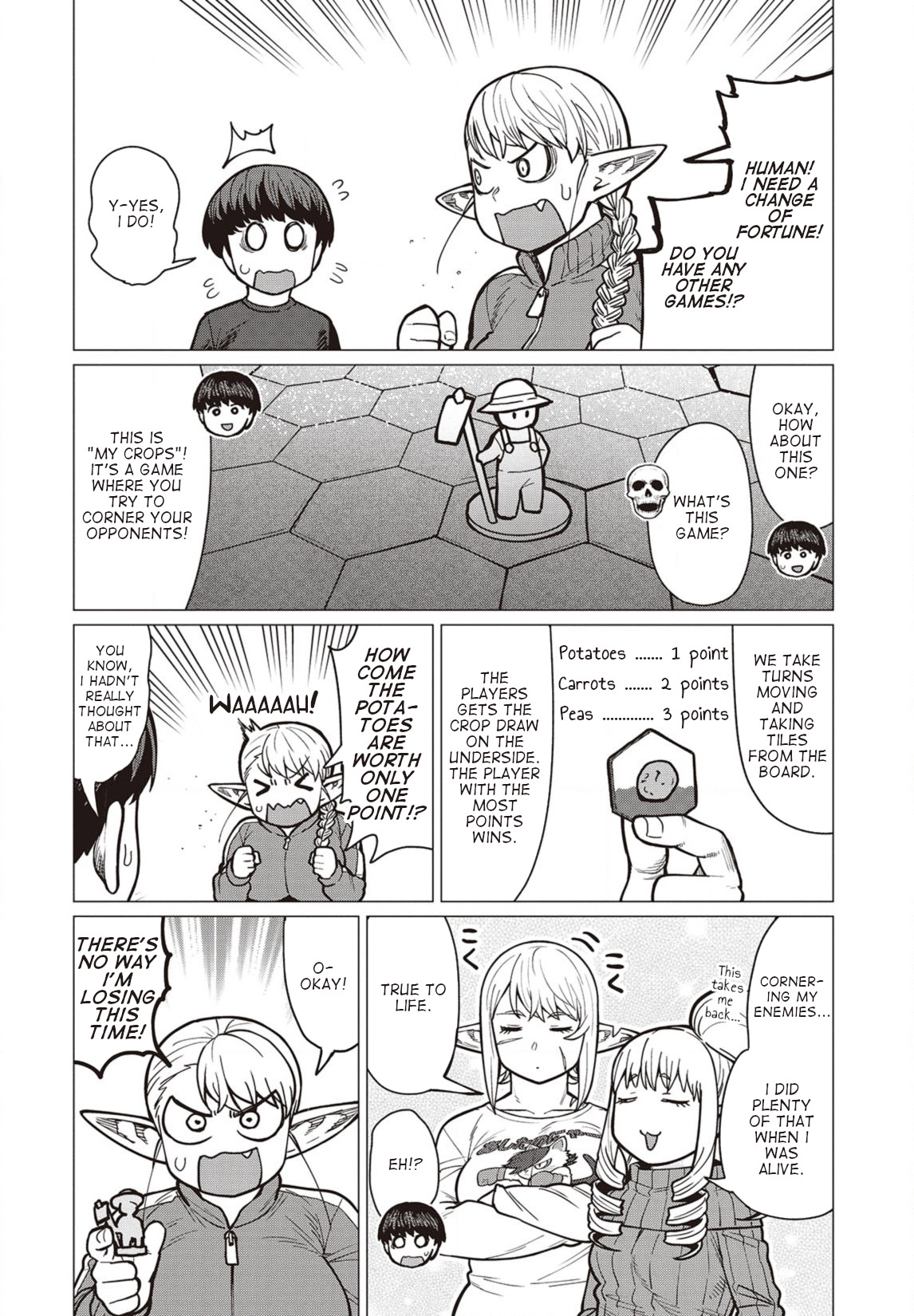 Elf-san wa Yaserarenai. Chapter 36 page 11 - Chapter 36: Appointment 36: Board Games Are Banned