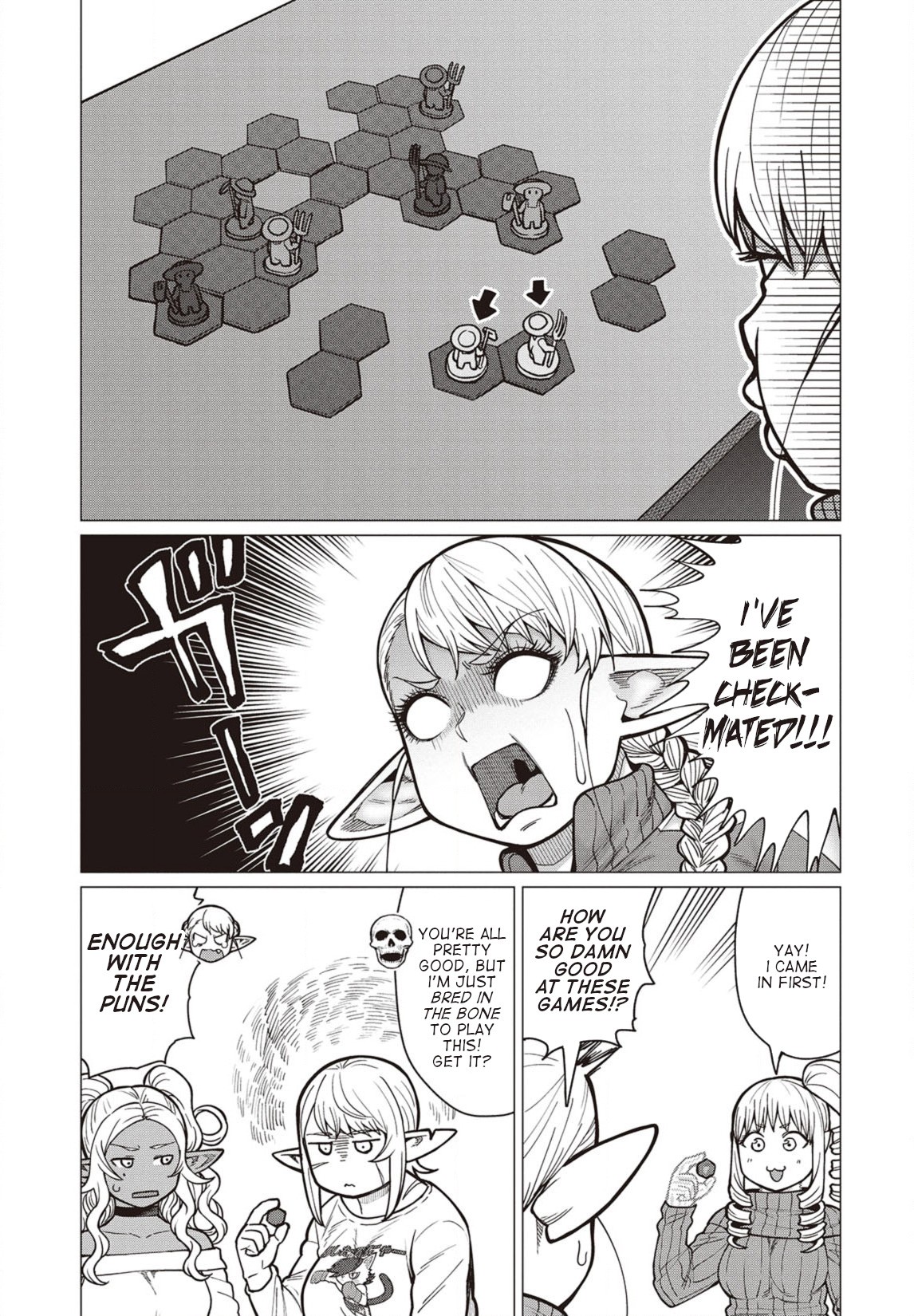 Elf-san wa Yaserarenai. Chapter 36 page 12 - Chapter 36: Appointment 36: Board Games Are Banned