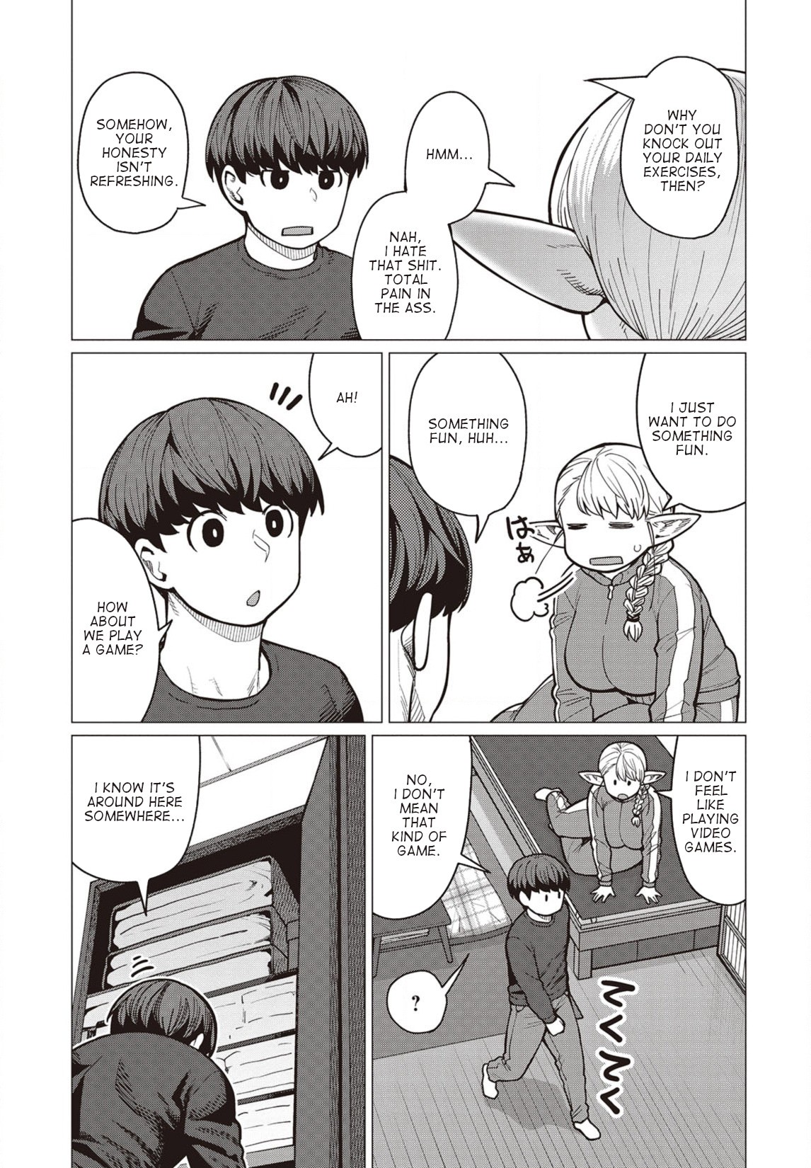Elf-san wa Yaserarenai. Chapter 36 page 2 - Chapter 36: Appointment 36: Board Games Are Banned