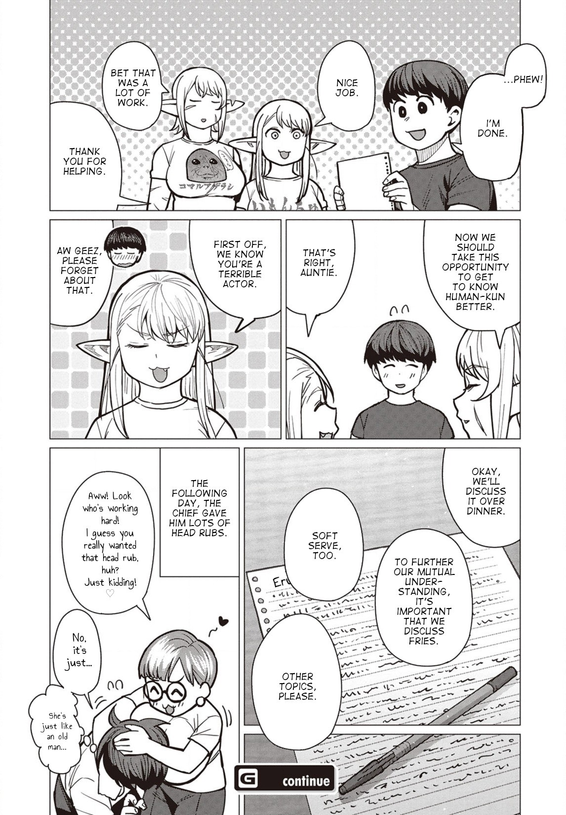 Elf-san wa Yaserarenai. Chapter 37 page 24 - Chapter 37: I Want to Lose Weight! A Field Guide to the Visitors from Another World