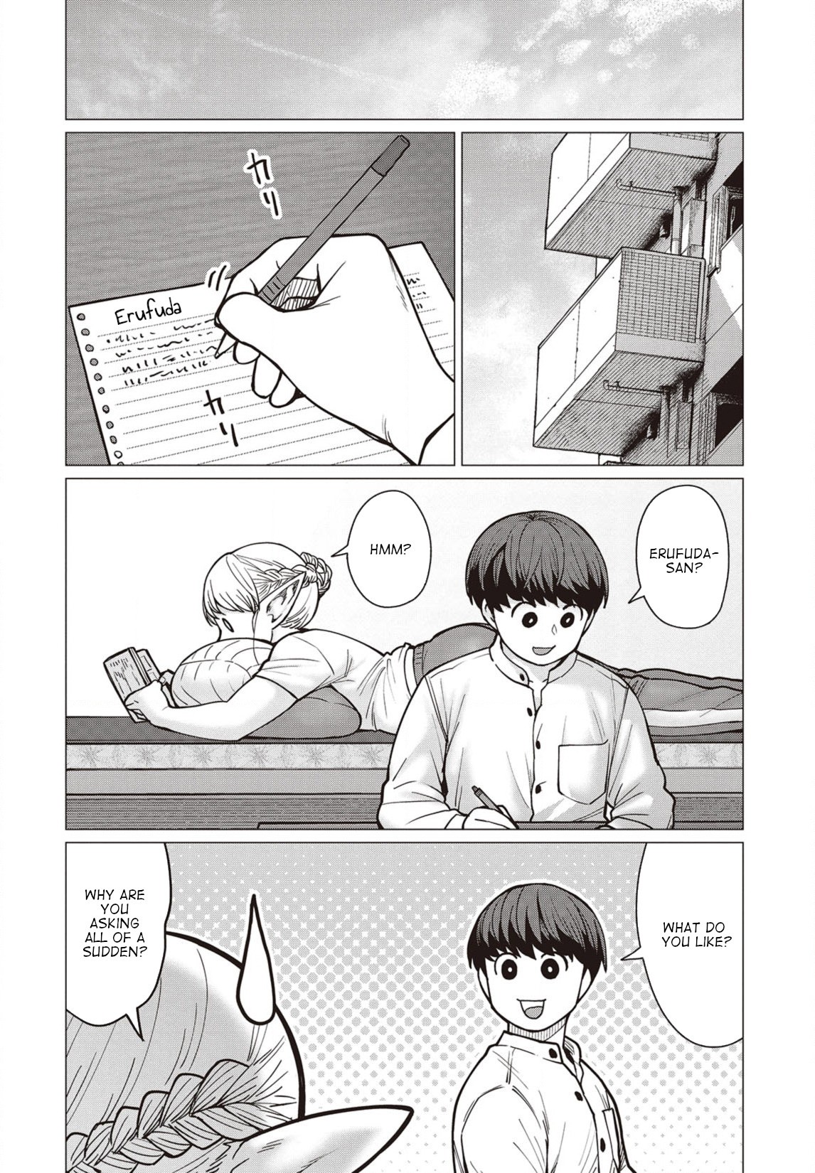 Elf-san wa Yaserarenai. Chapter 37 page 5 - Chapter 37: I Want to Lose Weight! A Field Guide to the Visitors from Another World