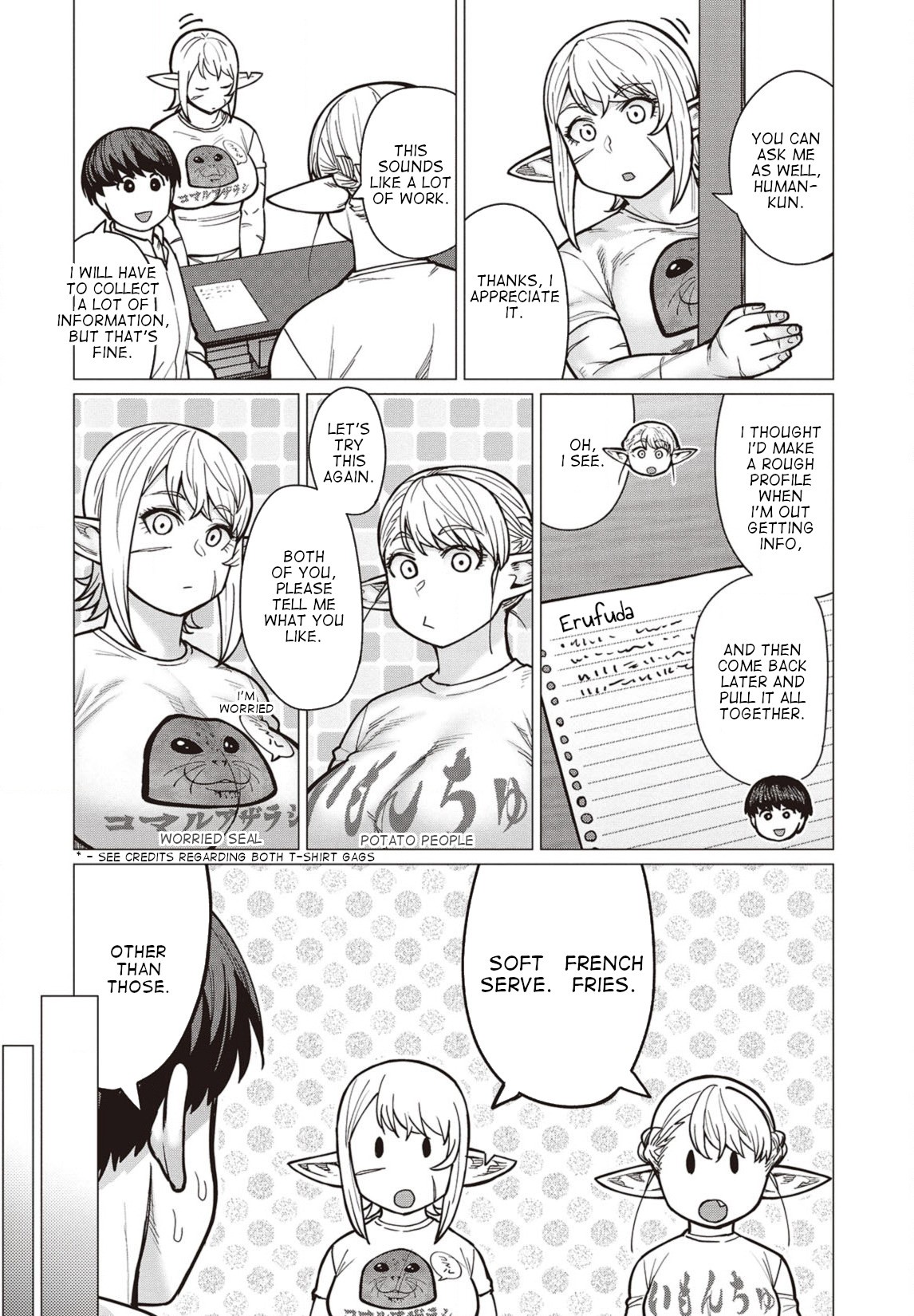 Elf-san wa Yaserarenai. Chapter 37 page 9 - Chapter 37: I Want to Lose Weight! A Field Guide to the Visitors from Another World