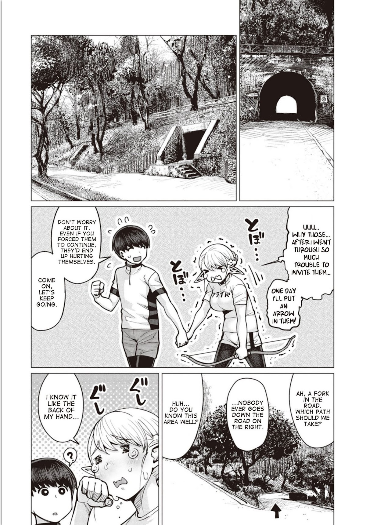 Elf-san wa Yaserarenai. Chapter 6 page 5 - Chapter 6: Appointment 6: Baroness Dog