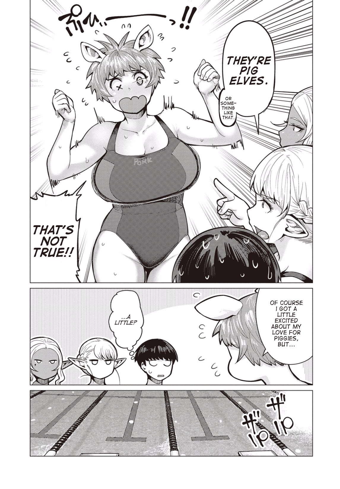 Elf-san wa Yaserarenai. Chapter 7 page 18 - Chapter 7: Appointment 7: Floating Pig