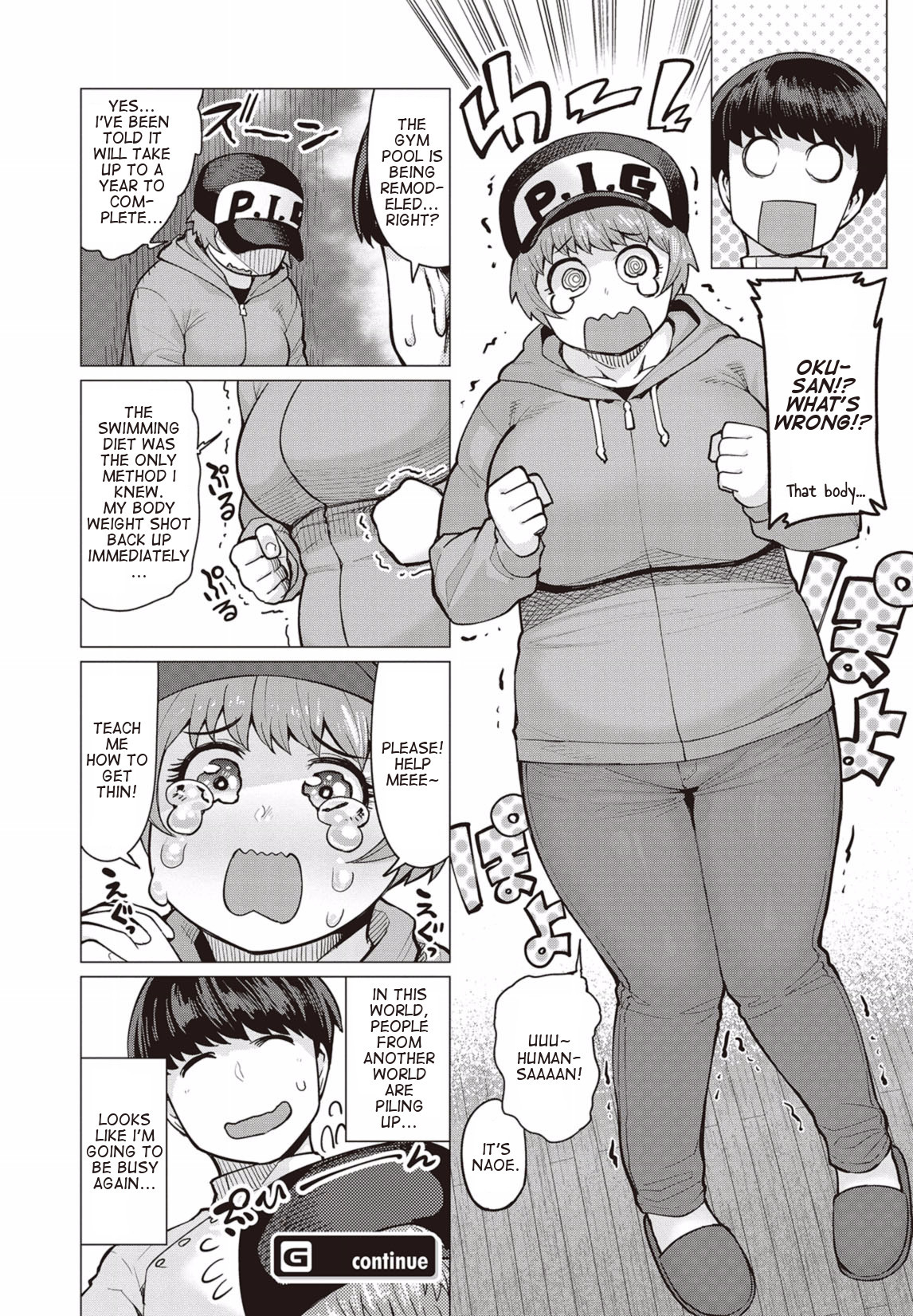 Elf-san wa Yaserarenai. Chapter 7 page 28 - Chapter 7: Appointment 7: Floating Pig