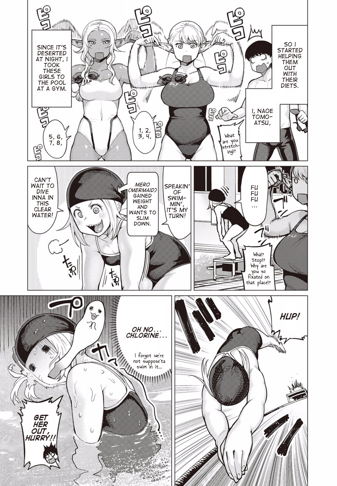 Elf-san wa Yaserarenai. Chapter 7 page 3 - Chapter 7: Appointment 7: Floating Pig