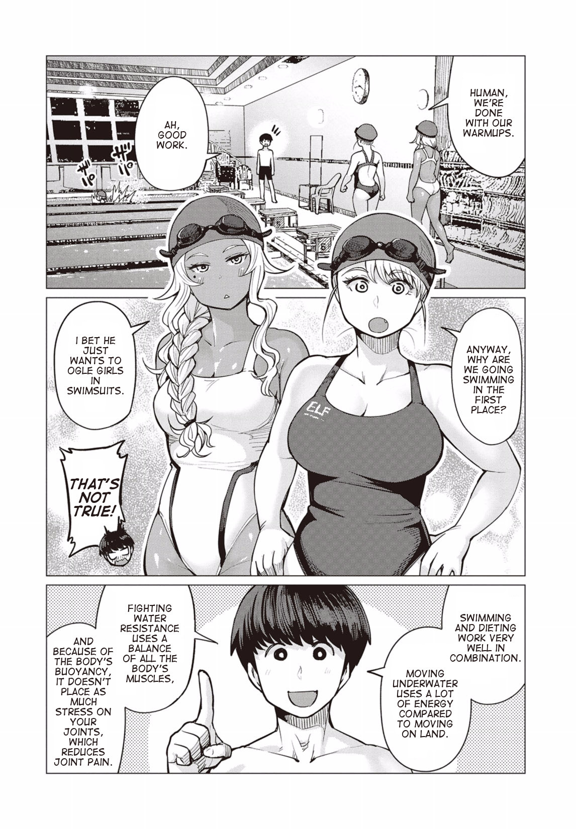 Elf-san wa Yaserarenai. Chapter 7 page 7 - Chapter 7: Appointment 7: Floating Pig