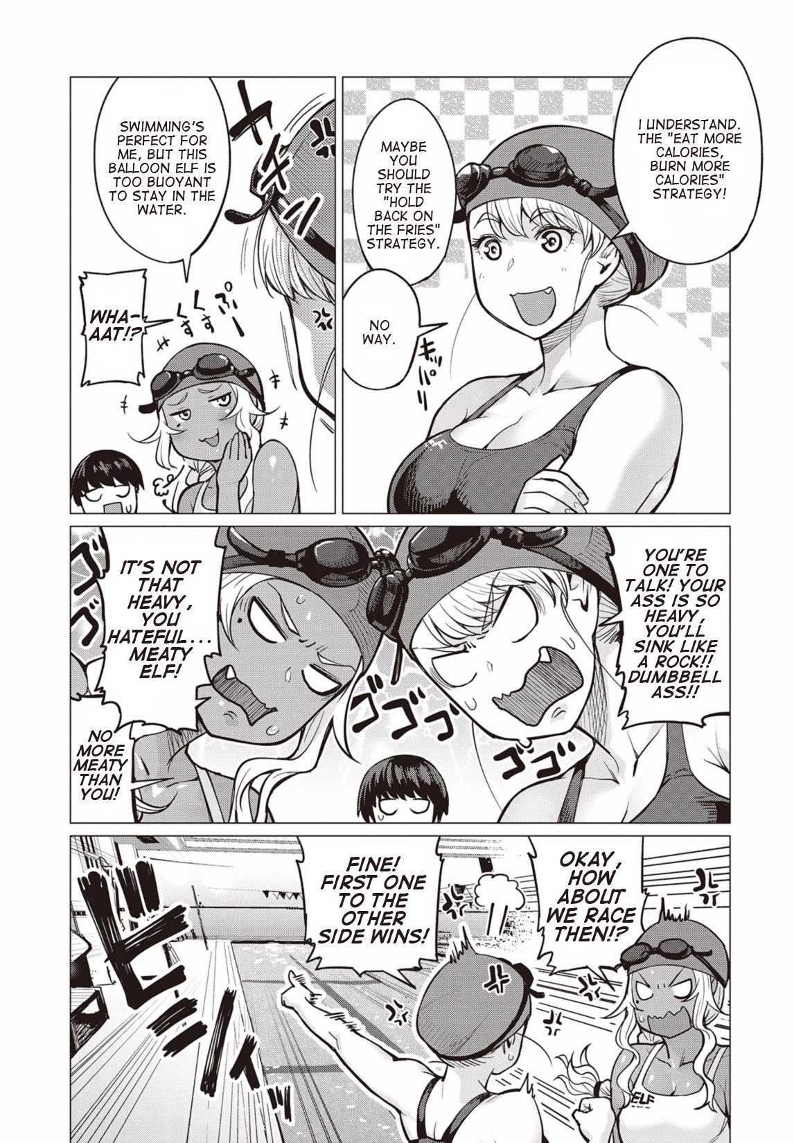 Elf-san wa Yaserarenai. Chapter 7 page 8 - Chapter 7: Appointment 7: Floating Pig