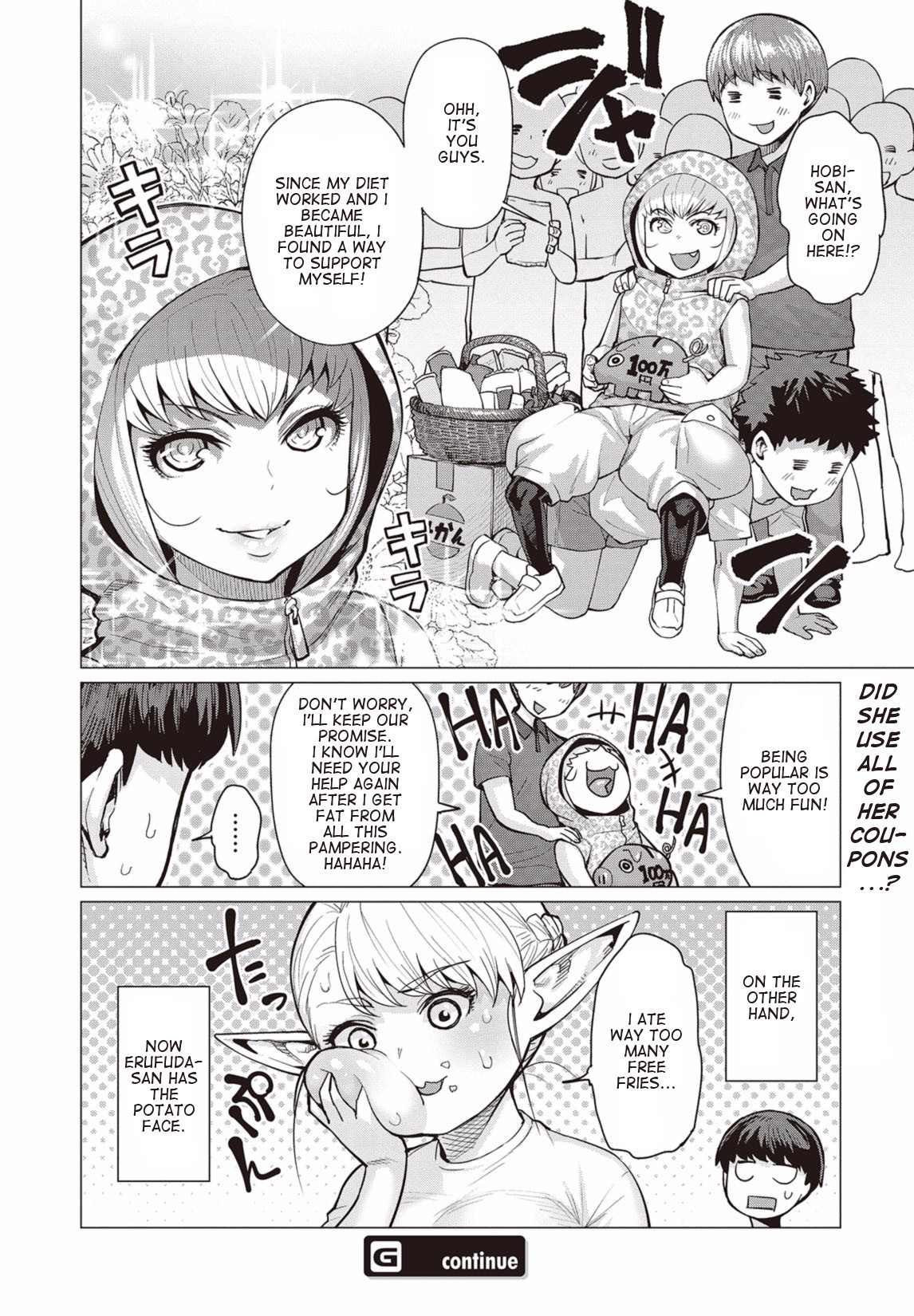 Elf-san wa Yaserarenai. Chapter 8 page 26 - Chapter 8: Appointment 8: Park Empress
