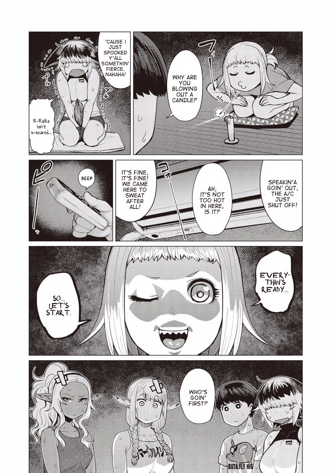 Elf-san wa Yaserarenai. Chapter 9 page 12 - Chapter 9: Appointment 9: Moonless Mystery