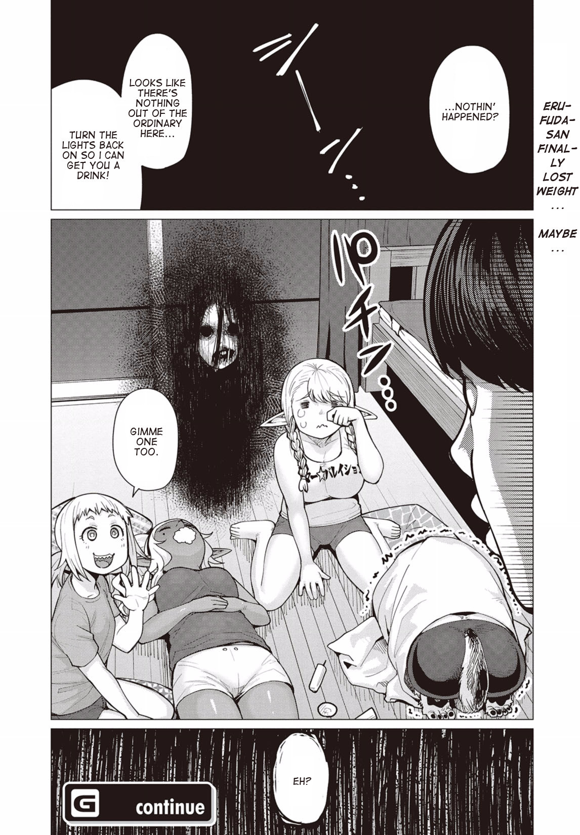 Elf-san wa Yaserarenai. Chapter 9 page 26 - Chapter 9: Appointment 9: Moonless Mystery