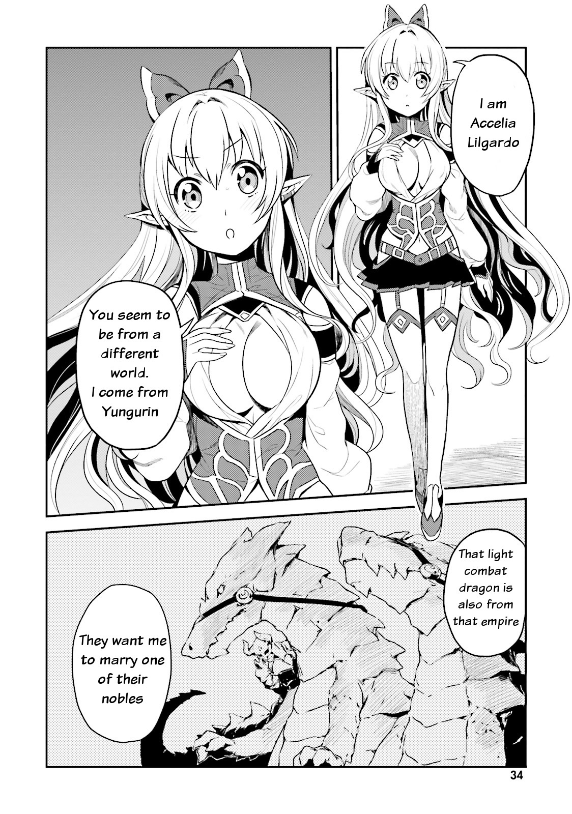Elf Yome to Hajimeru Isekai Ryoushu Seikatsu Chapter 2 page 4 - Chapter 2: A Dragon Attacks the Aoga Village!?