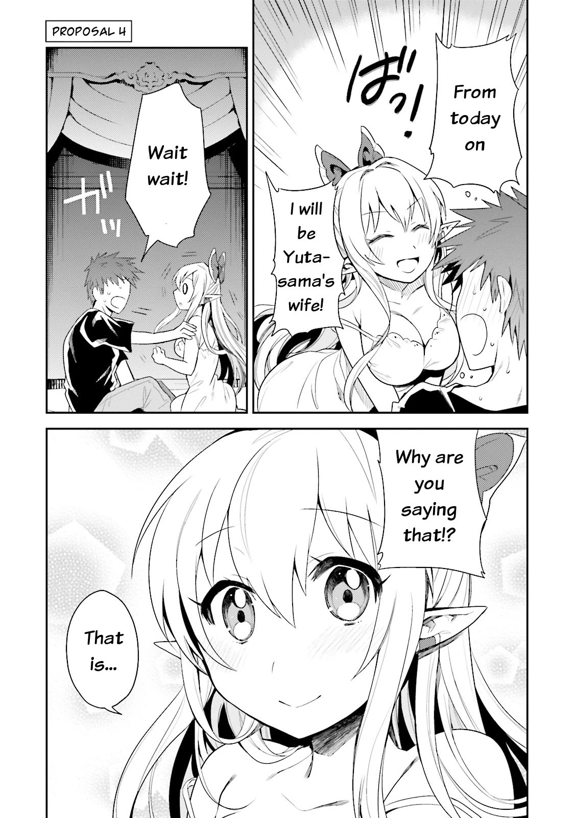 Elf Yome to Hajimeru Isekai Ryoushu Seikatsu Chapter 4 page 1 - Chapter 4: Savior, I shall be your wife!