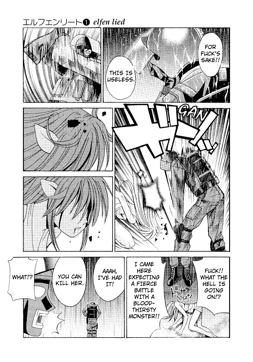Elfen Lied Chapter 4 page 7 - Chapter 4: Loss of Memory