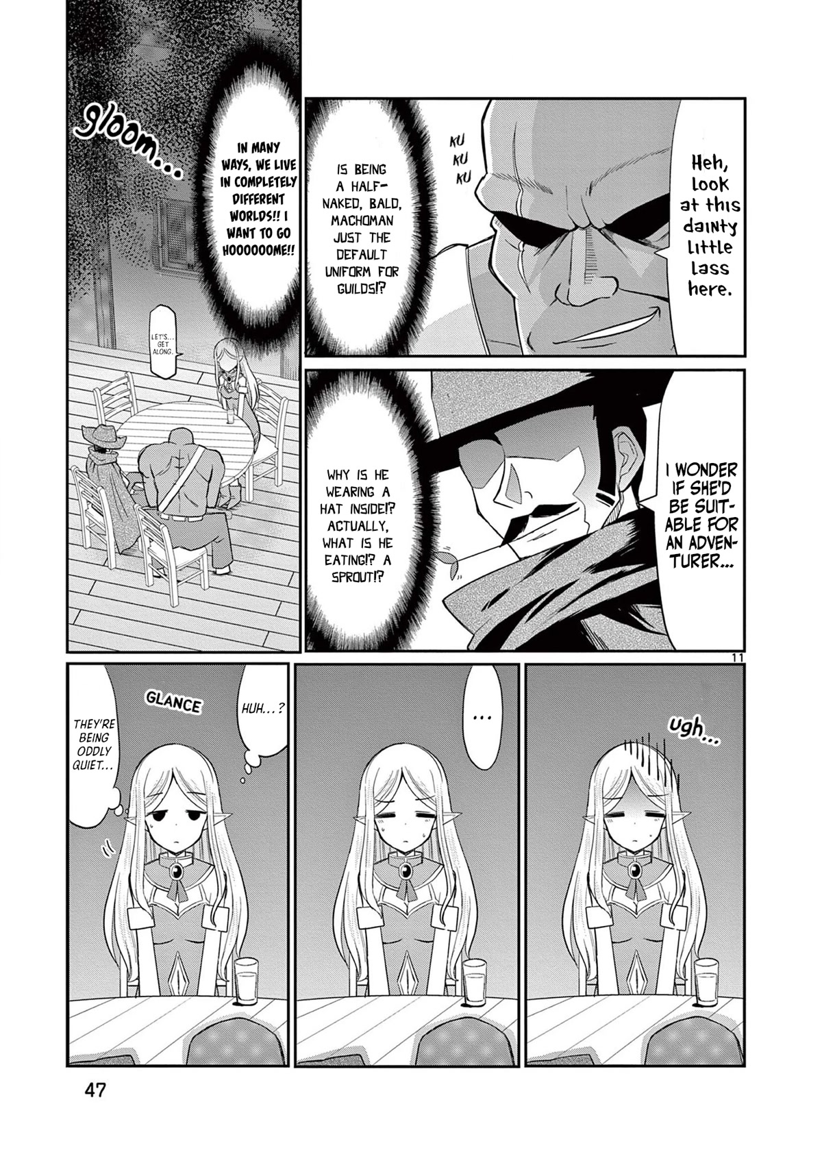 ELKON! ~The Lonely Elf's Marriage Hunting Diary~ Chapter 2 page 11 - Chapter 2: Throbbing Hearts at a Shared Table.