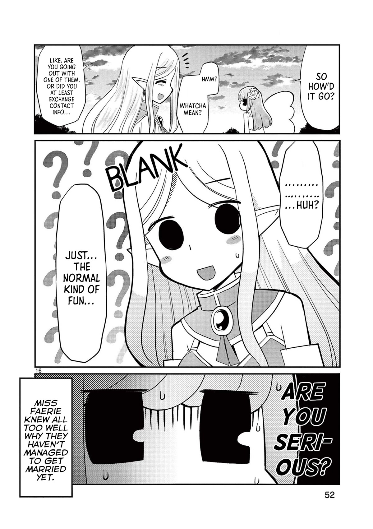 ELKON! ~The Lonely Elf's Marriage Hunting Diary~ Chapter 2 page 16 - Chapter 2: Throbbing Hearts at a Shared Table.