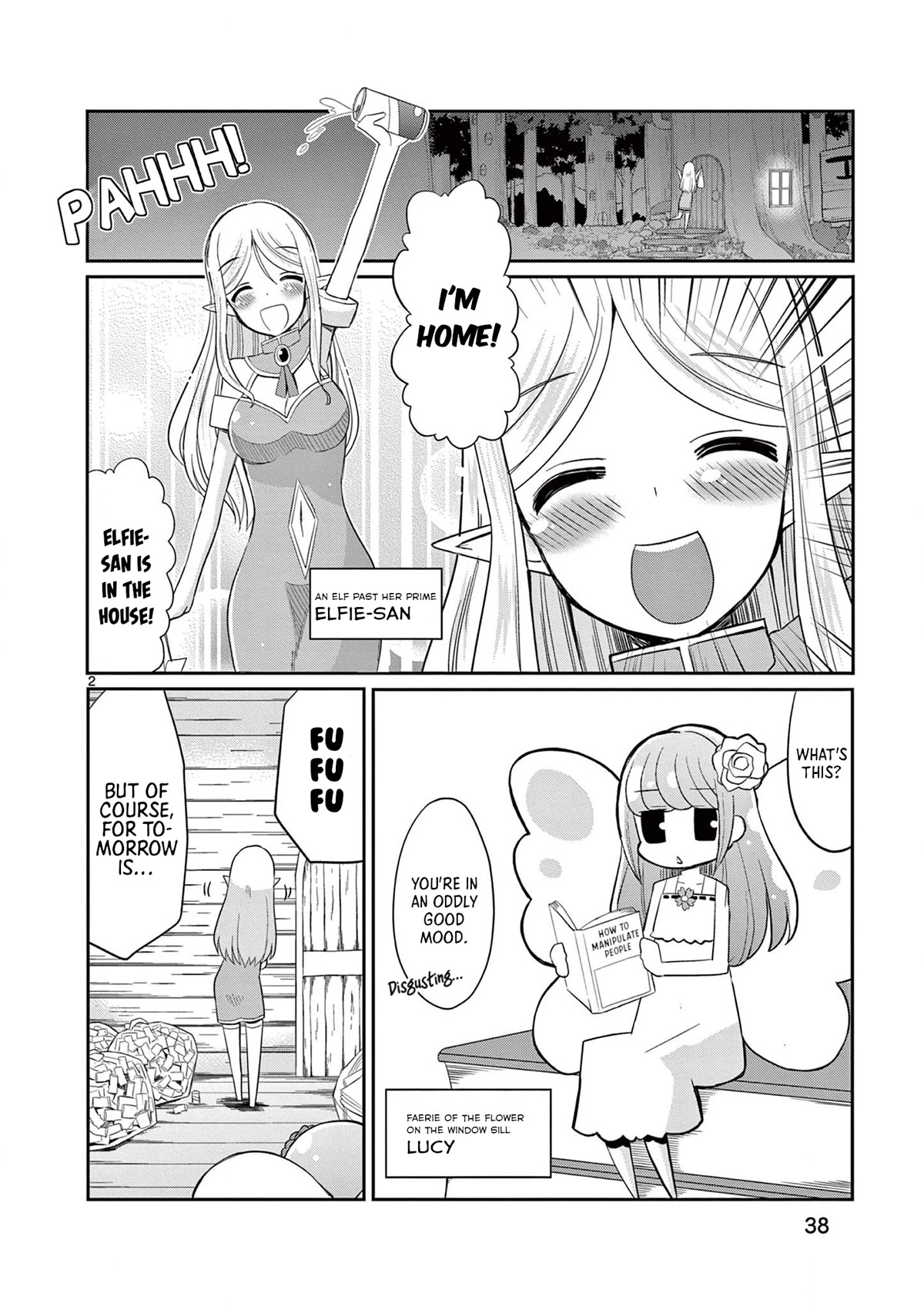 ELKON! ~The Lonely Elf's Marriage Hunting Diary~ Chapter 2 page 2 - Chapter 2: Throbbing Hearts at a Shared Table.