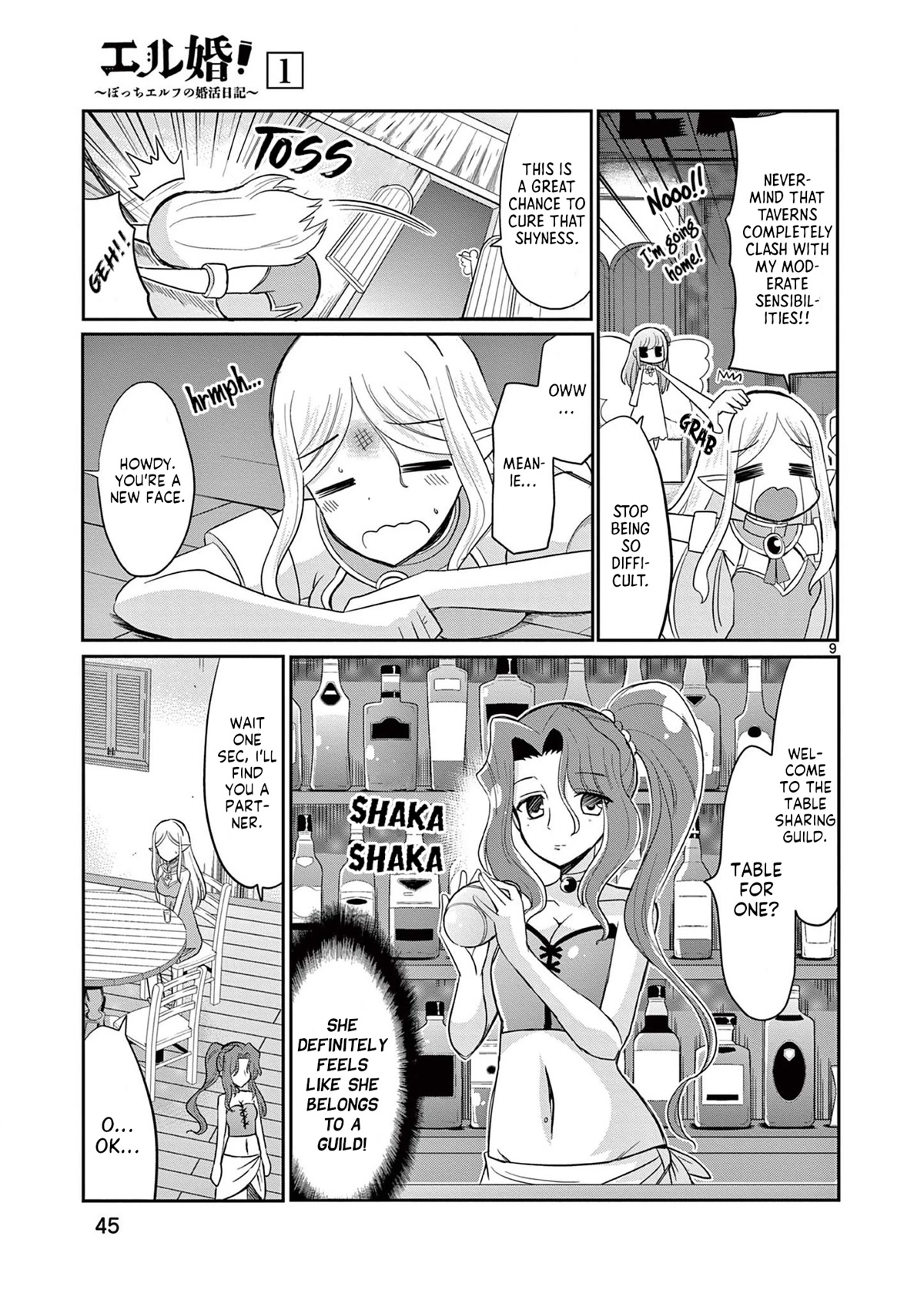 ELKON! ~The Lonely Elf's Marriage Hunting Diary~ Chapter 2 page 9 - Chapter 2: Throbbing Hearts at a Shared Table.
